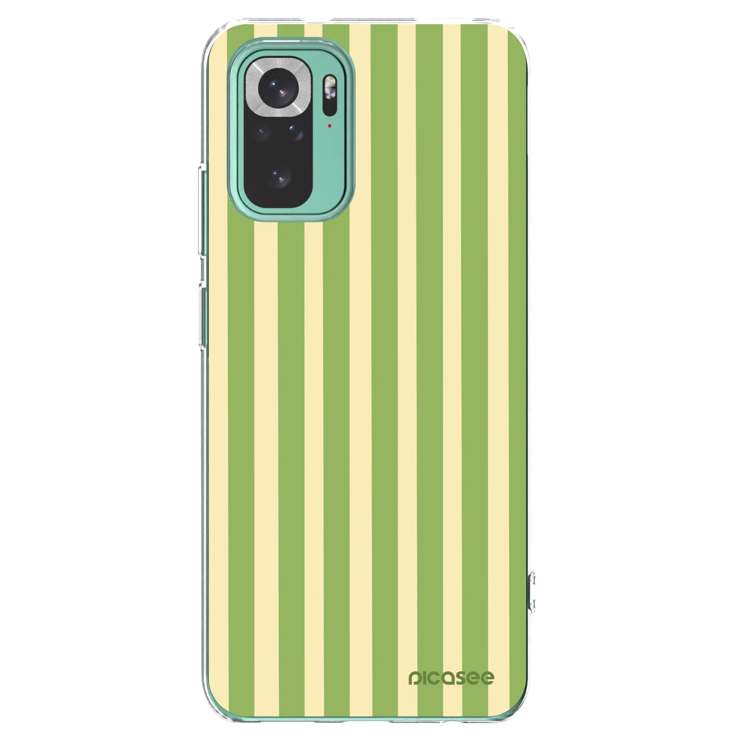Picasee διαφανής θήκη σιλικόνης Xiaomi Redmi Note 10 Pro - Lines Matcha