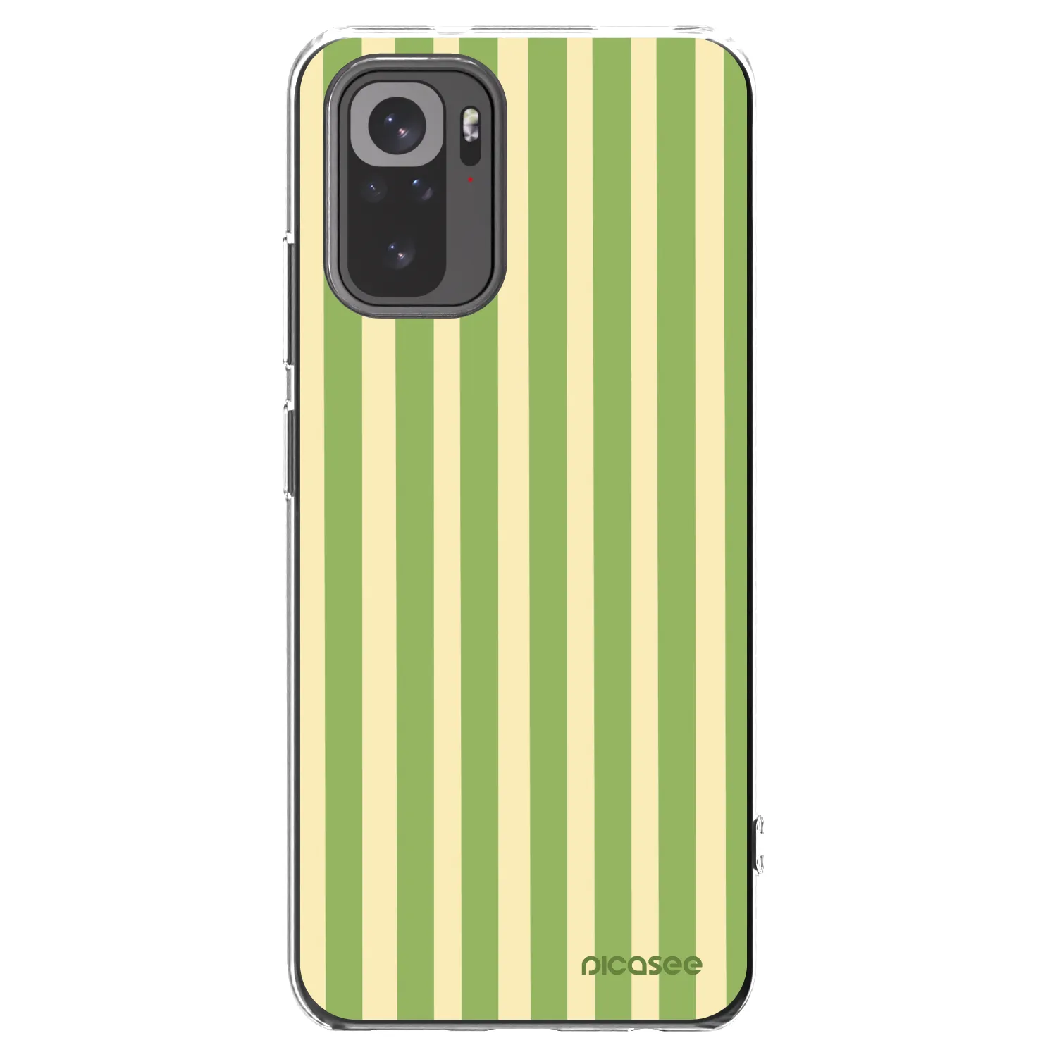 Picasee διαφανής θήκη σιλικόνης Xiaomi Redmi Note 10S - Lines Matcha