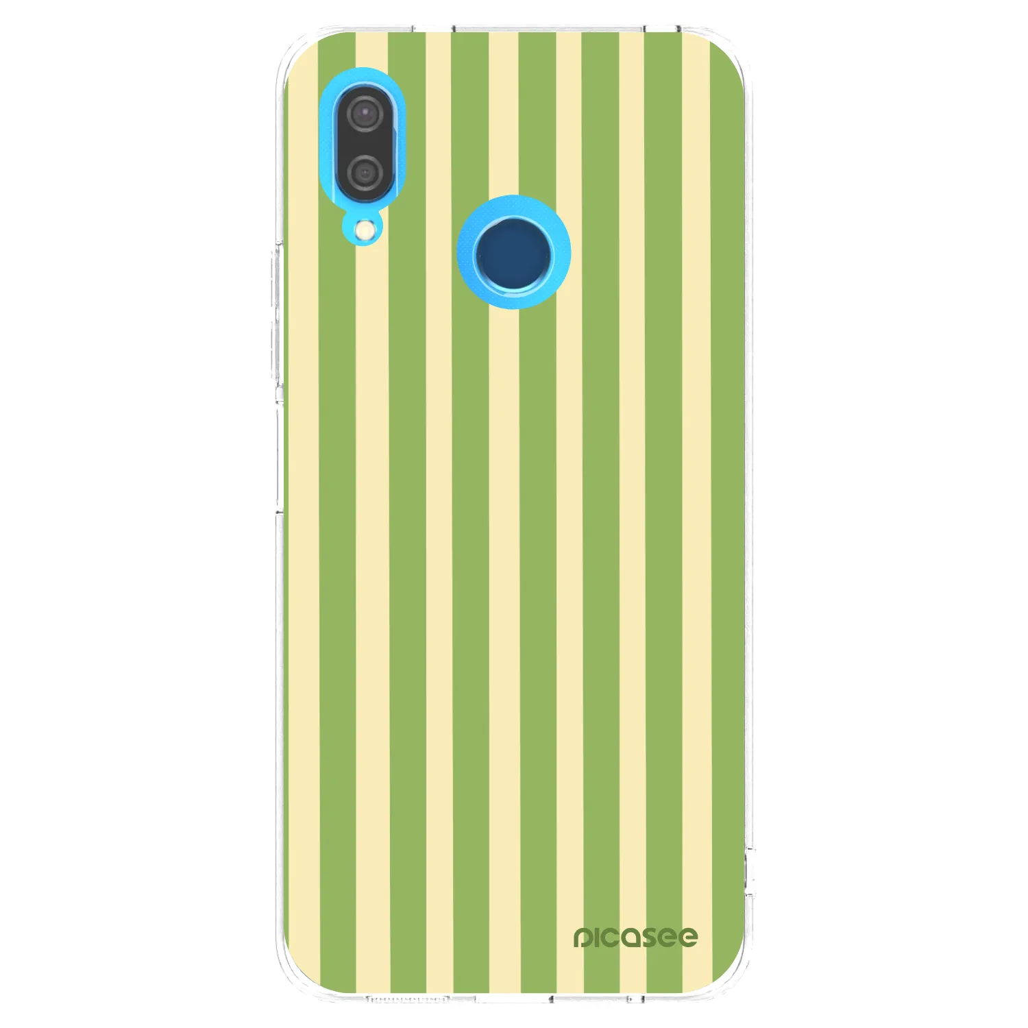 Picasee διαφανής θήκη σιλικόνης Huawei P20 Lite - Lines Matcha