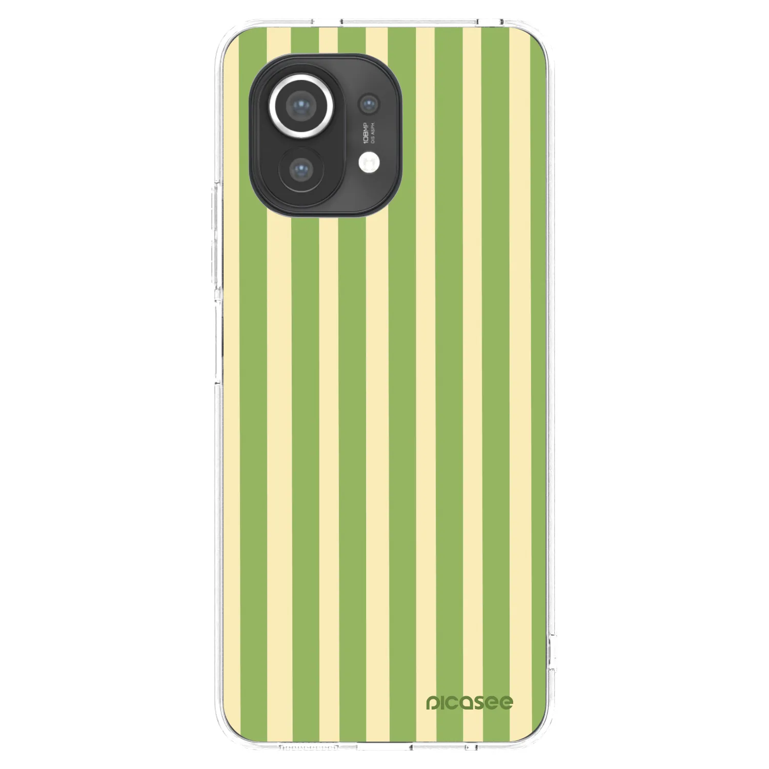Picasee διαφανής θήκη σιλικόνης Xiaomi Mi 11 - Lines Matcha