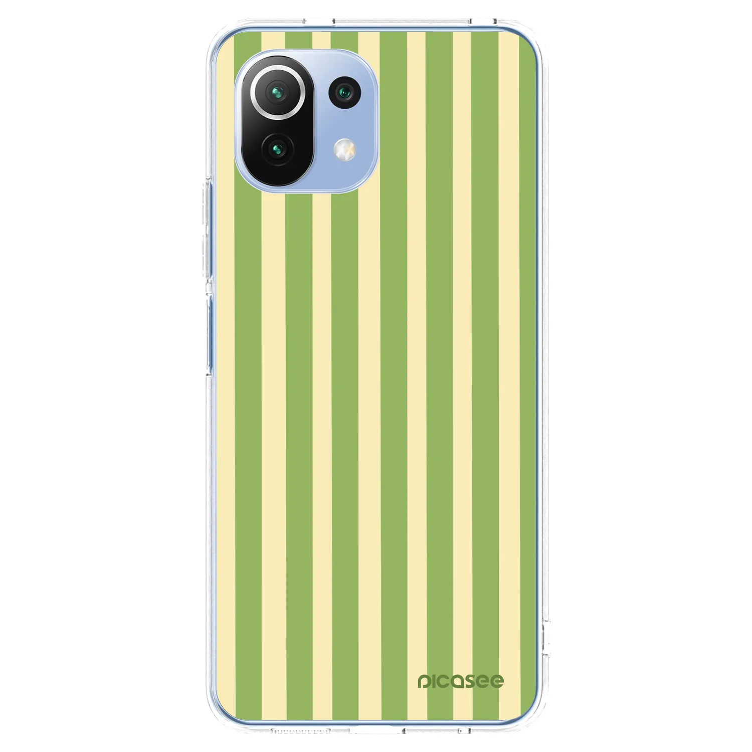 Picasee διαφανής θήκη σιλικόνης Xiaomi Mi 11 Lite - Lines Matcha