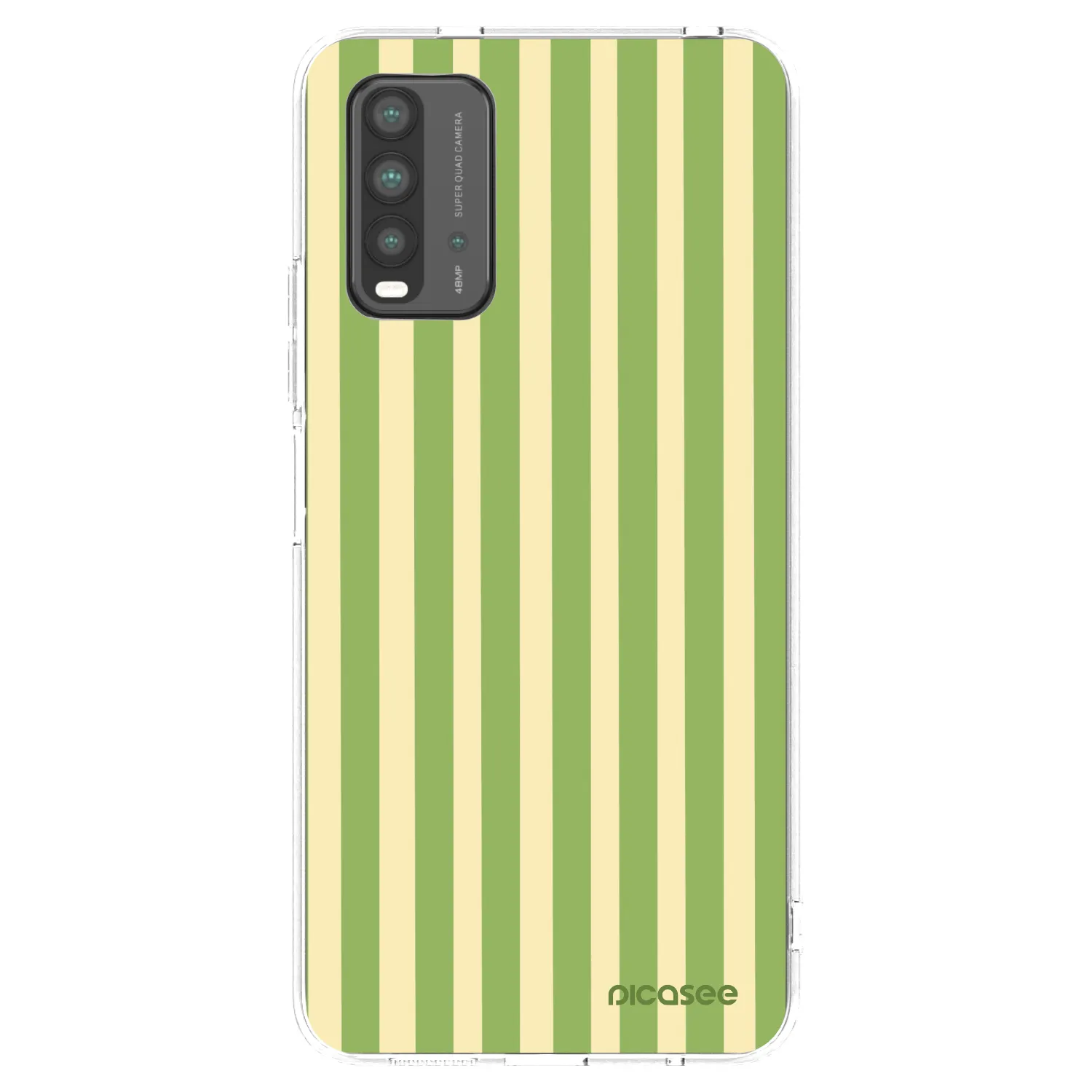 Picasee διαφανής θήκη σιλικόνης Xiaomi Redmi 9T - Lines Matcha