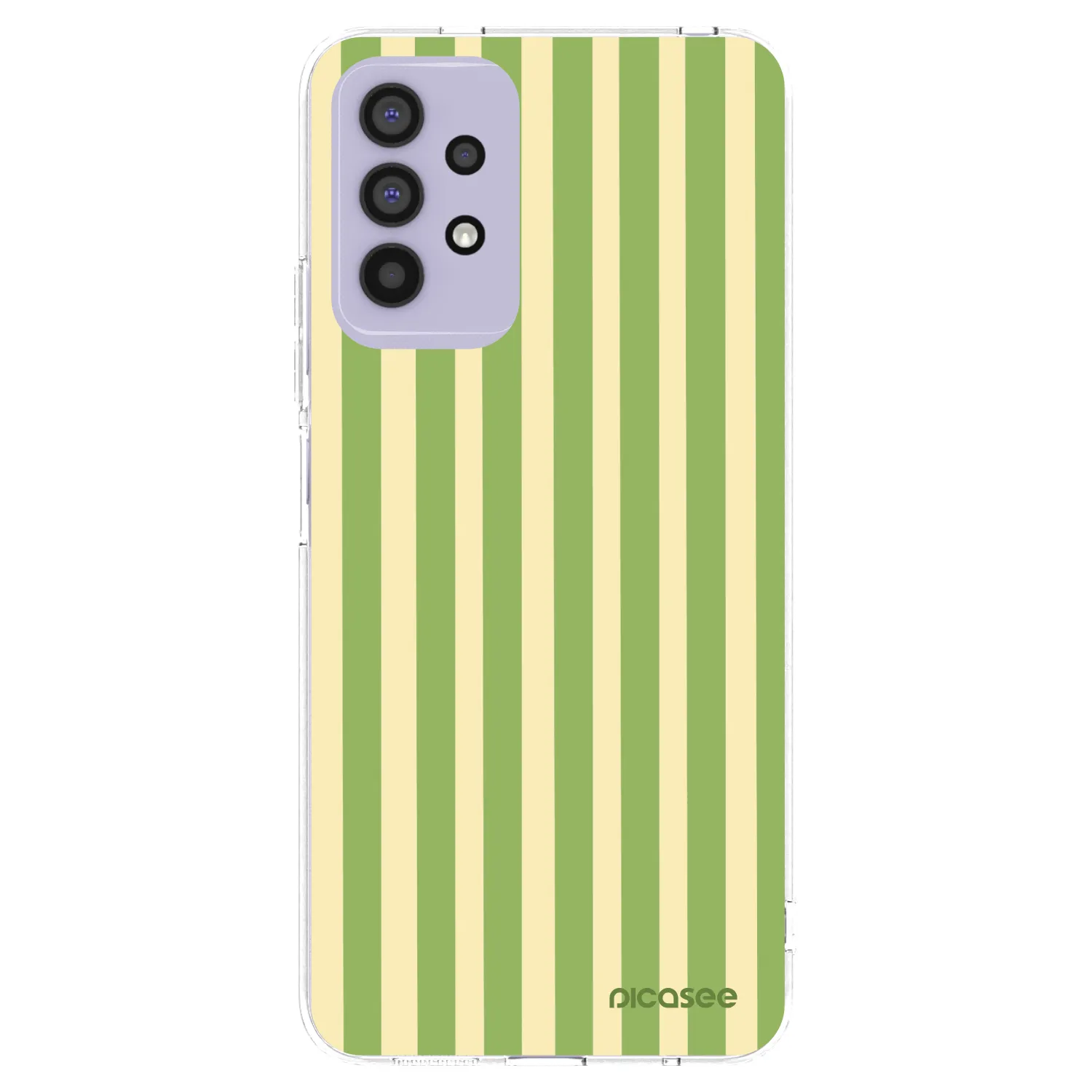 Picasee διαφανής θήκη σιλικόνης Samsung Galaxy A32 4G SM-A325F - Lines Matcha