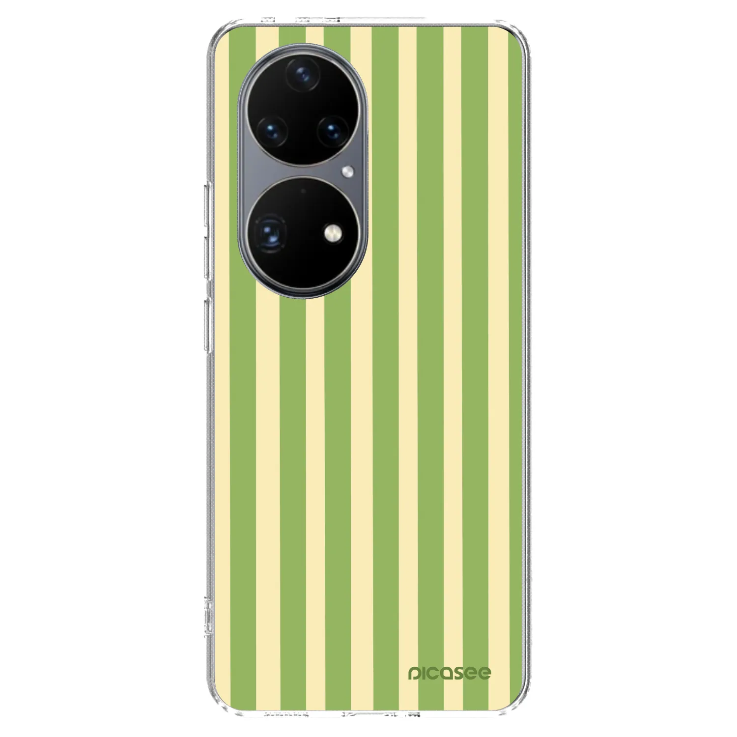 Picasee διαφανής θήκη σιλικόνης Huawei P50 - Lines Matcha