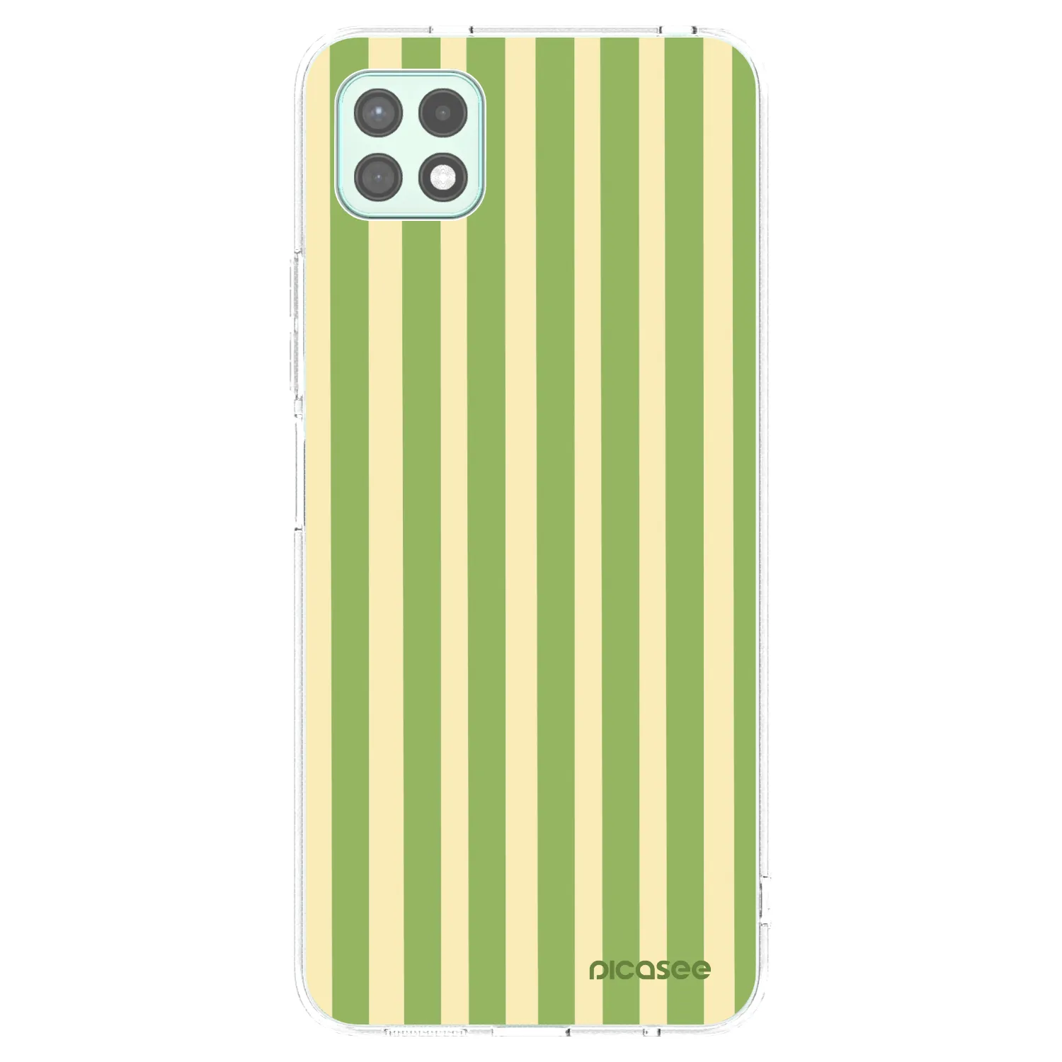 Picasee διαφανής θήκη σιλικόνης Samsung Galaxy A22 A226B 5G - Lines Matcha