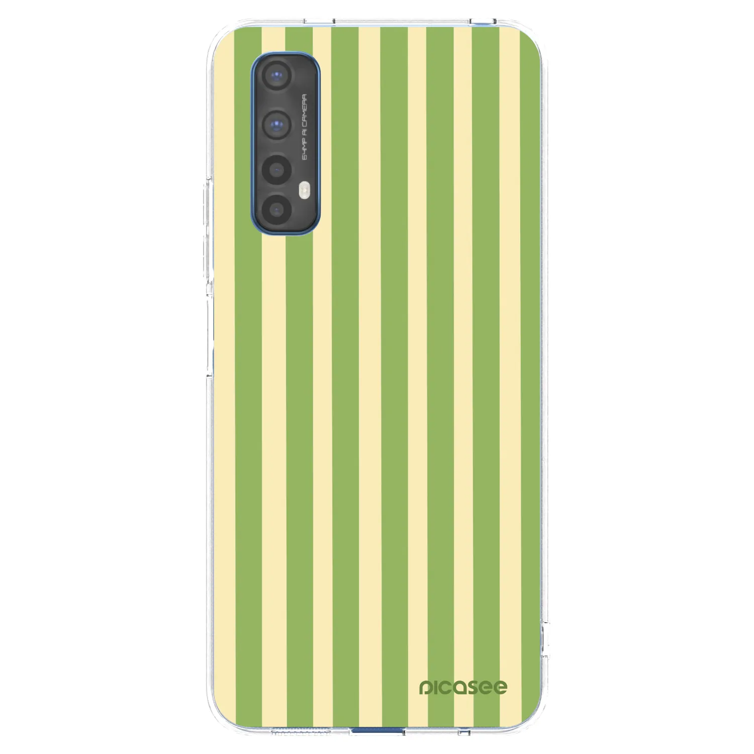 Picasee διαφανής θήκη σιλικόνης Realme 7 - Lines Matcha
