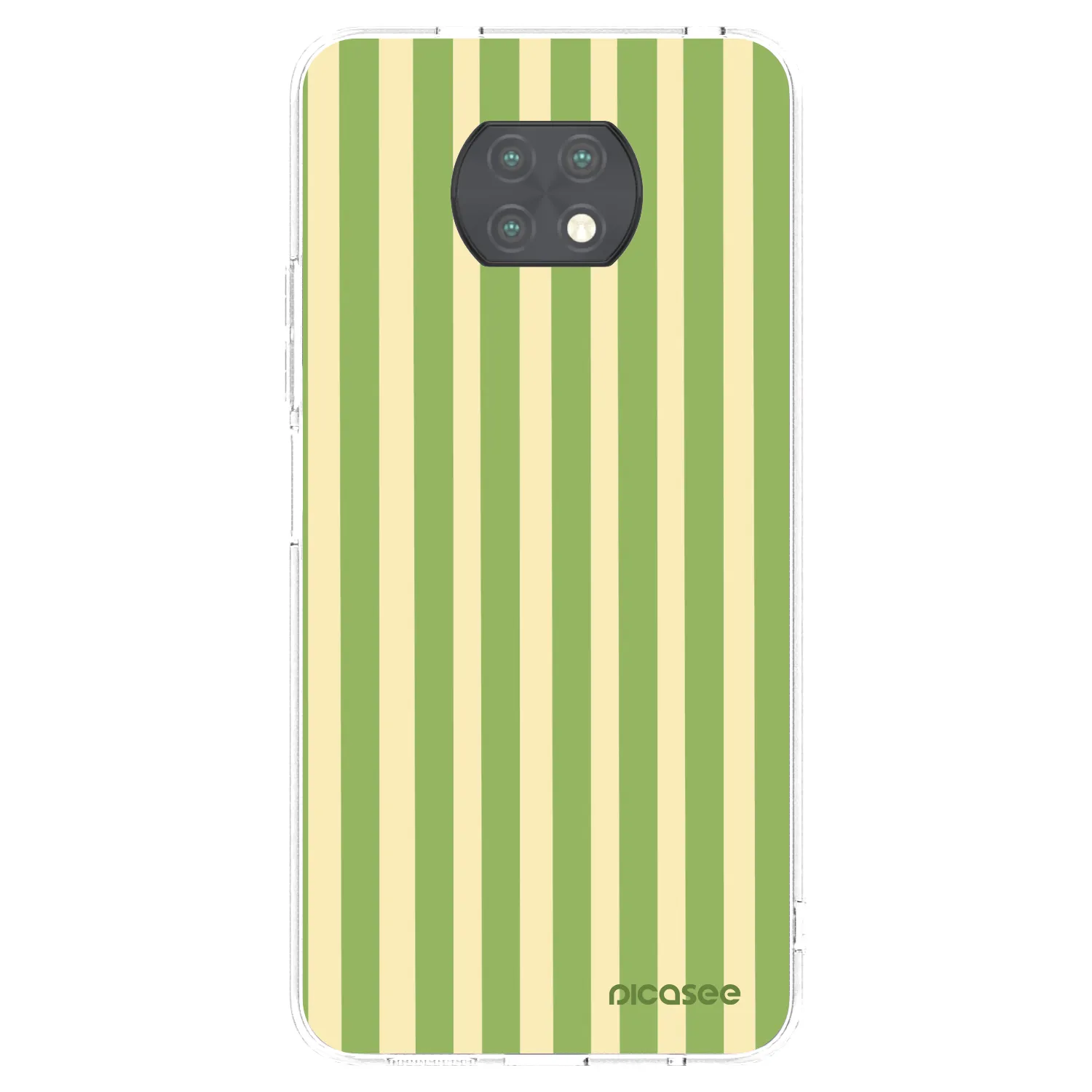 Picasee διαφανής θήκη σιλικόνης Xiaomi Redmi Note 9T - Lines Matcha