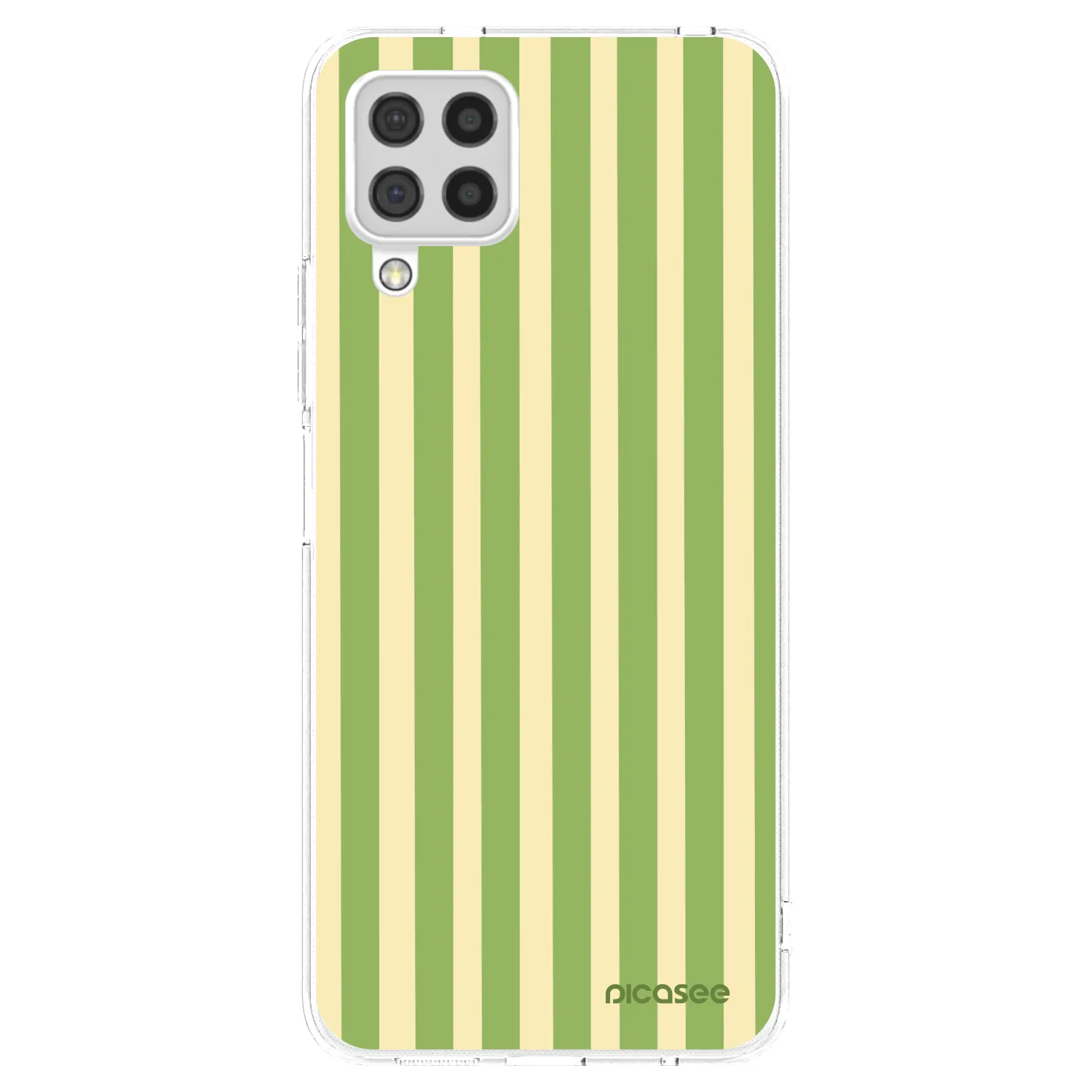 Picasee διαφανής θήκη σιλικόνης Samsung Galaxy A22 A225F 4G - Lines Matcha