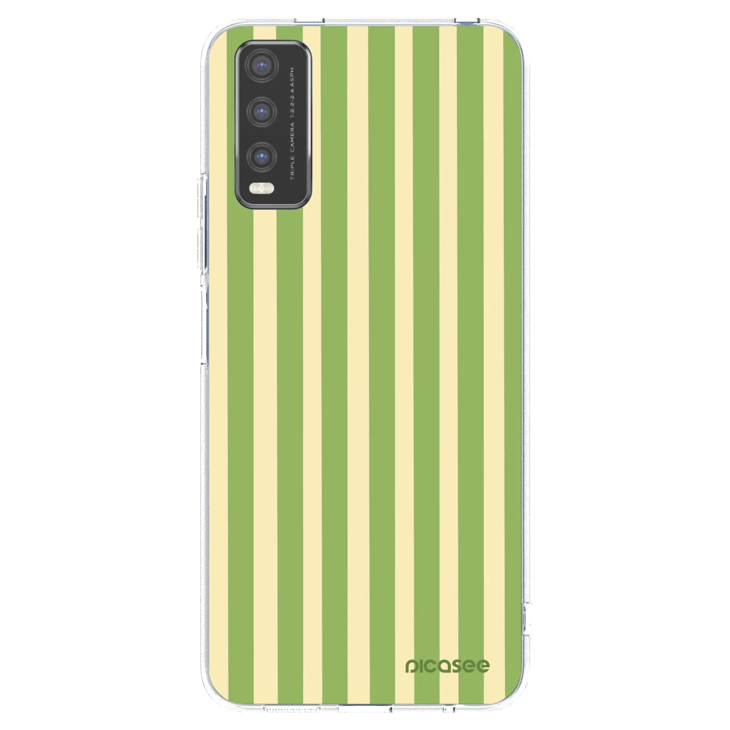 Picasee διαφανής θήκη σιλικόνης Vivo Y20s - Lines Matcha