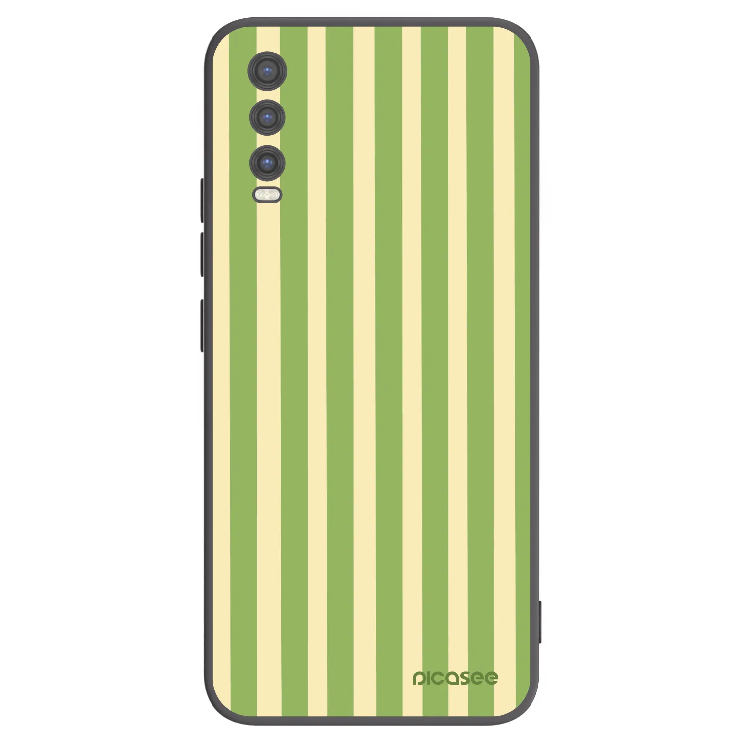Picasee Μαύρη θήκη σιλικόνης για Vivo Y20s - Lines Matcha