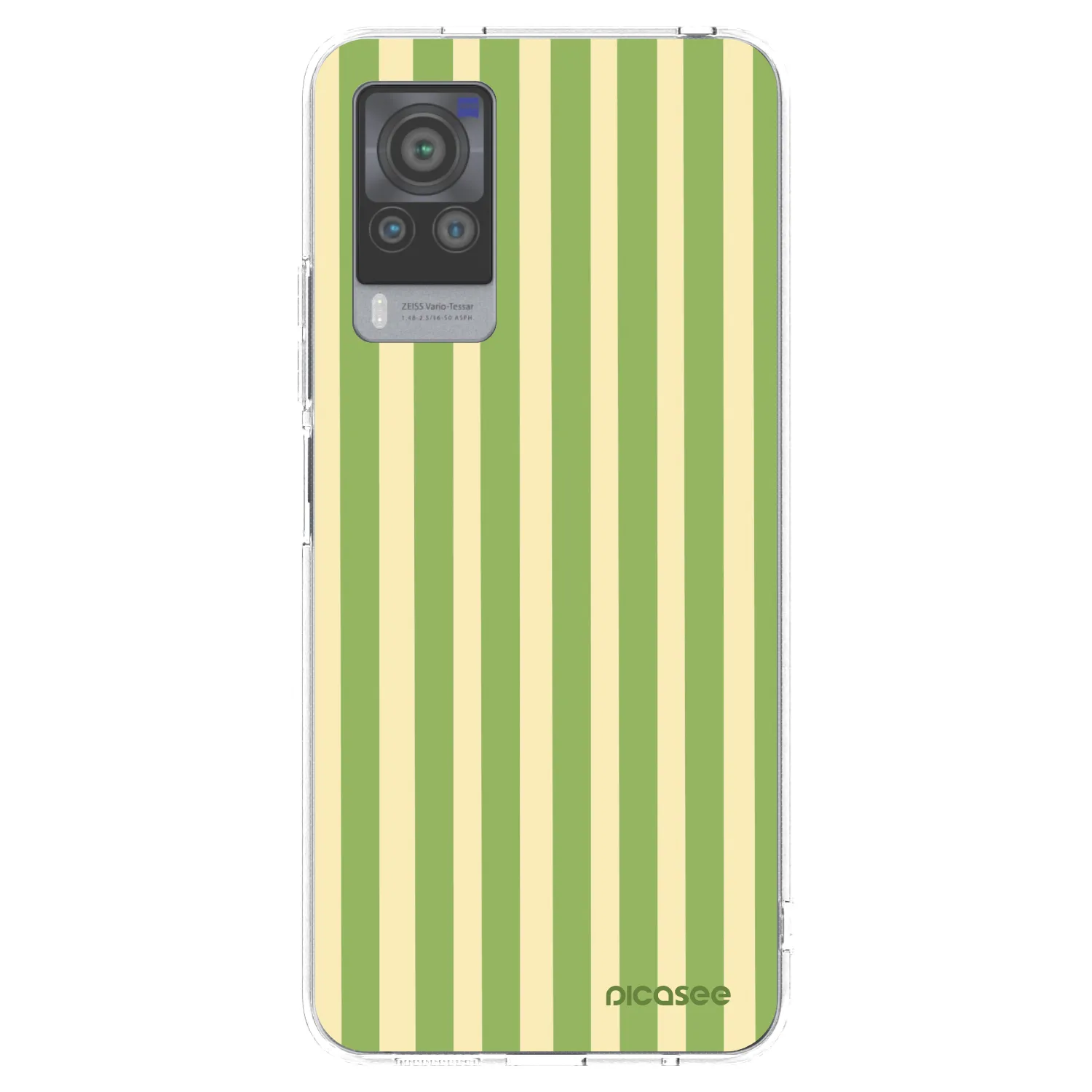 Picasee διαφανής θήκη σιλικόνης Vivo X60 Pro 5G - Lines Matcha