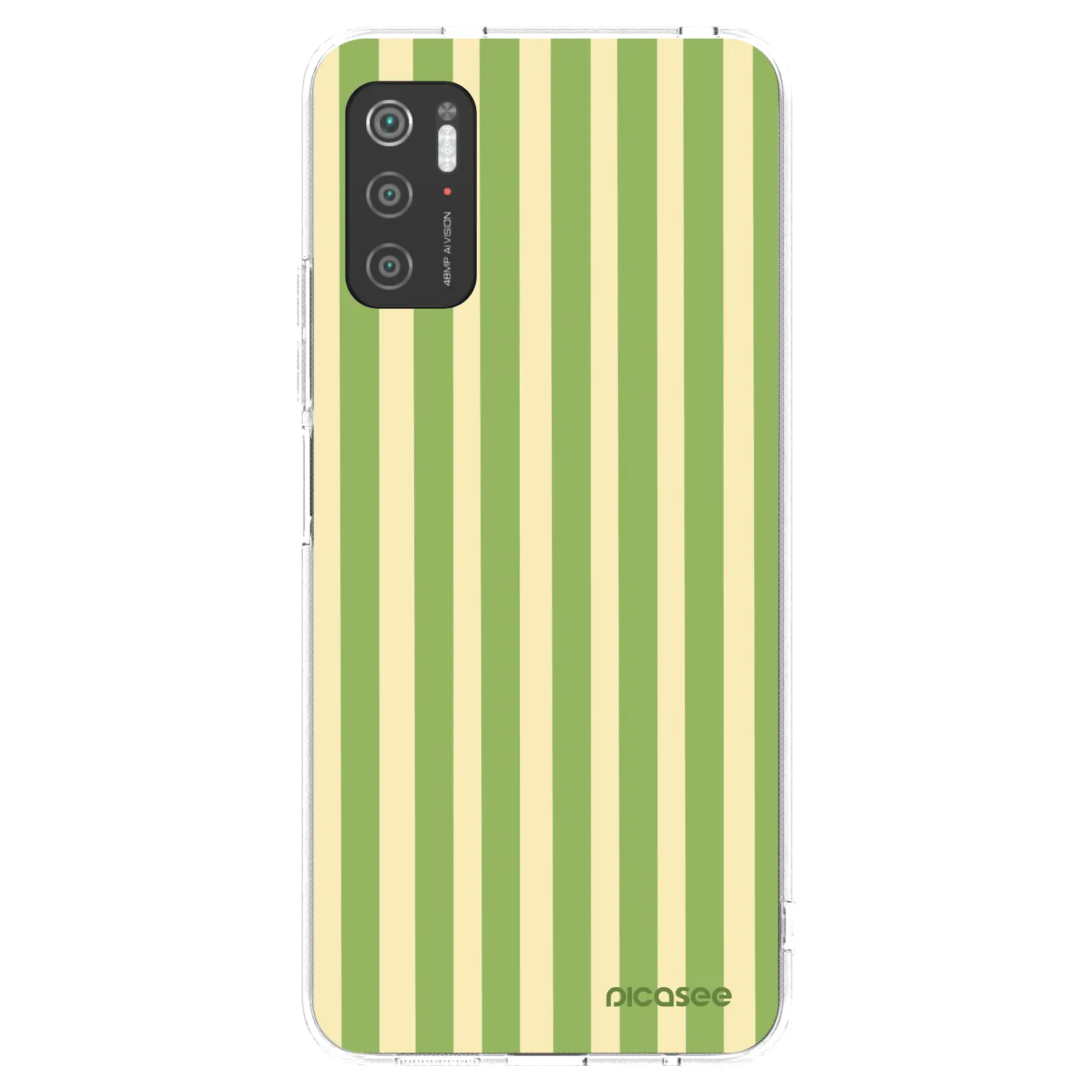 Picasee διαφανής θήκη σιλικόνης Xiaomi Poco M3 Pro 5G - Lines Matcha