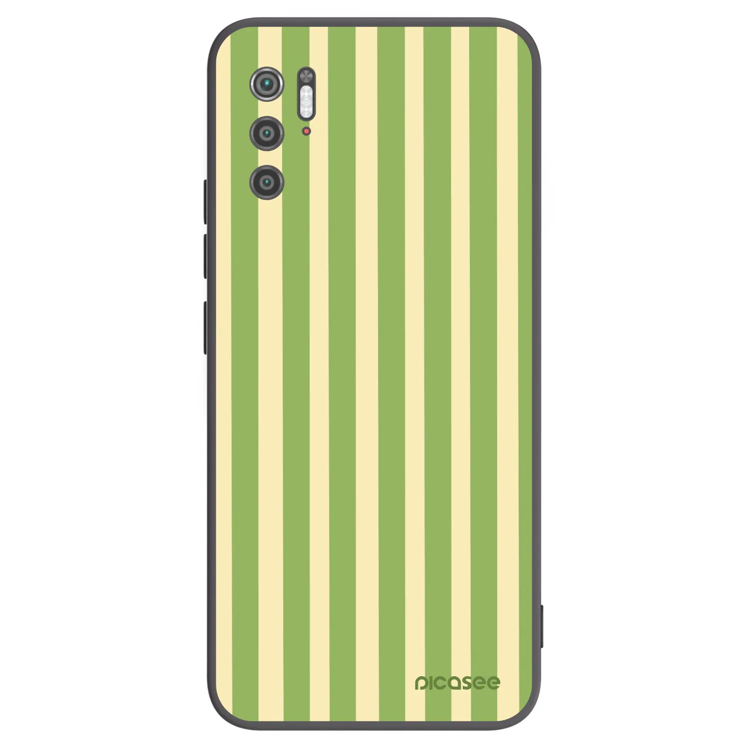Picasee Μαύρη θήκη σιλικόνης για Xiaomi Poco M3 Pro 5G - Lines Matcha