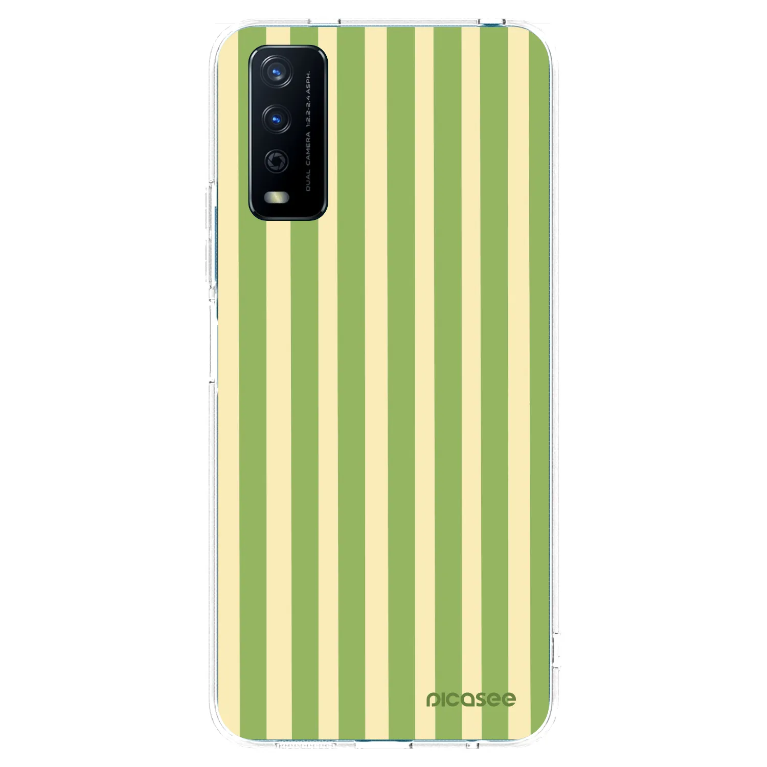 Picasee διαφανής θήκη σιλικόνης Vivo Y11s - Lines Matcha