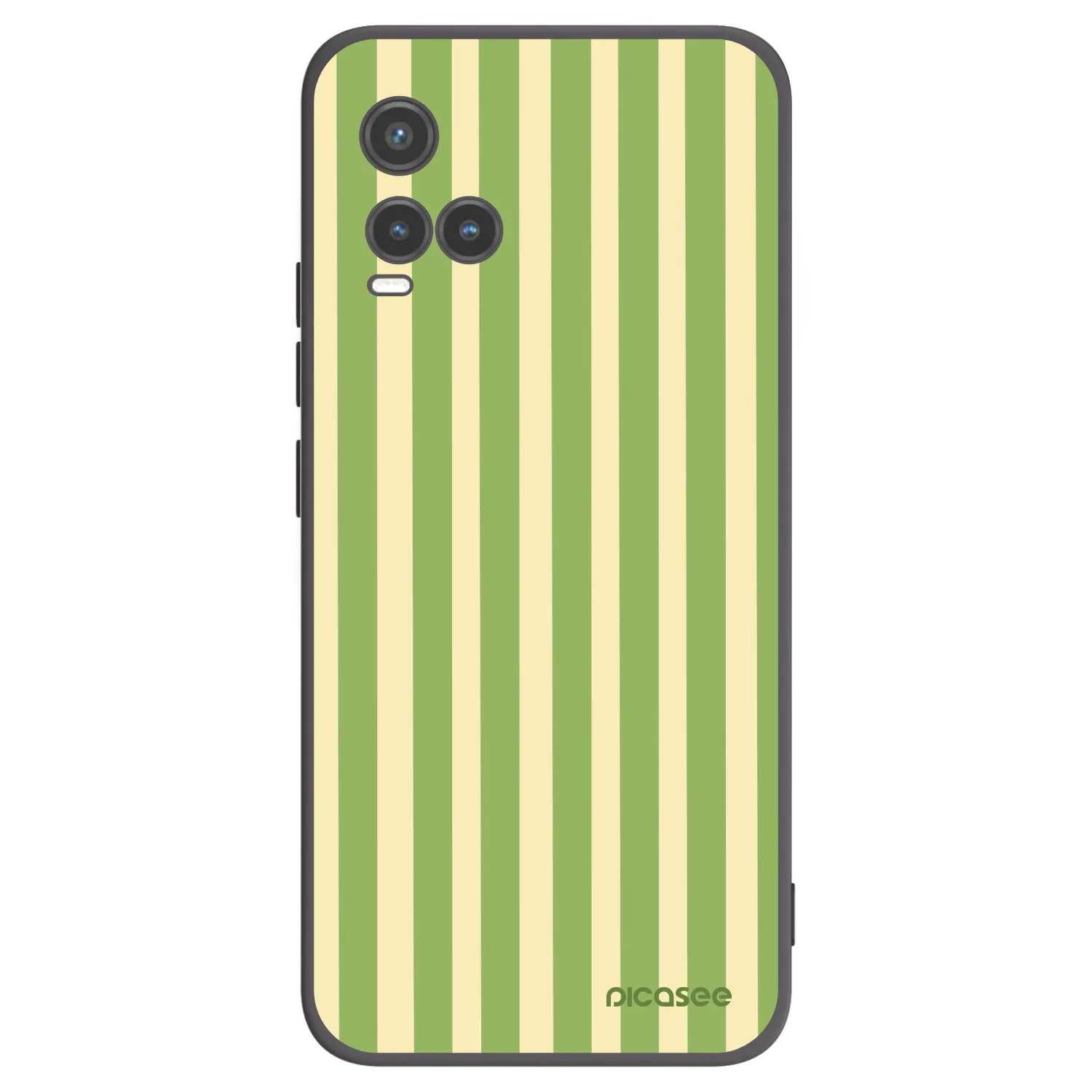 Picasee Μαύρη θήκη σιλικόνης για Vivo Y33s - Lines Matcha
