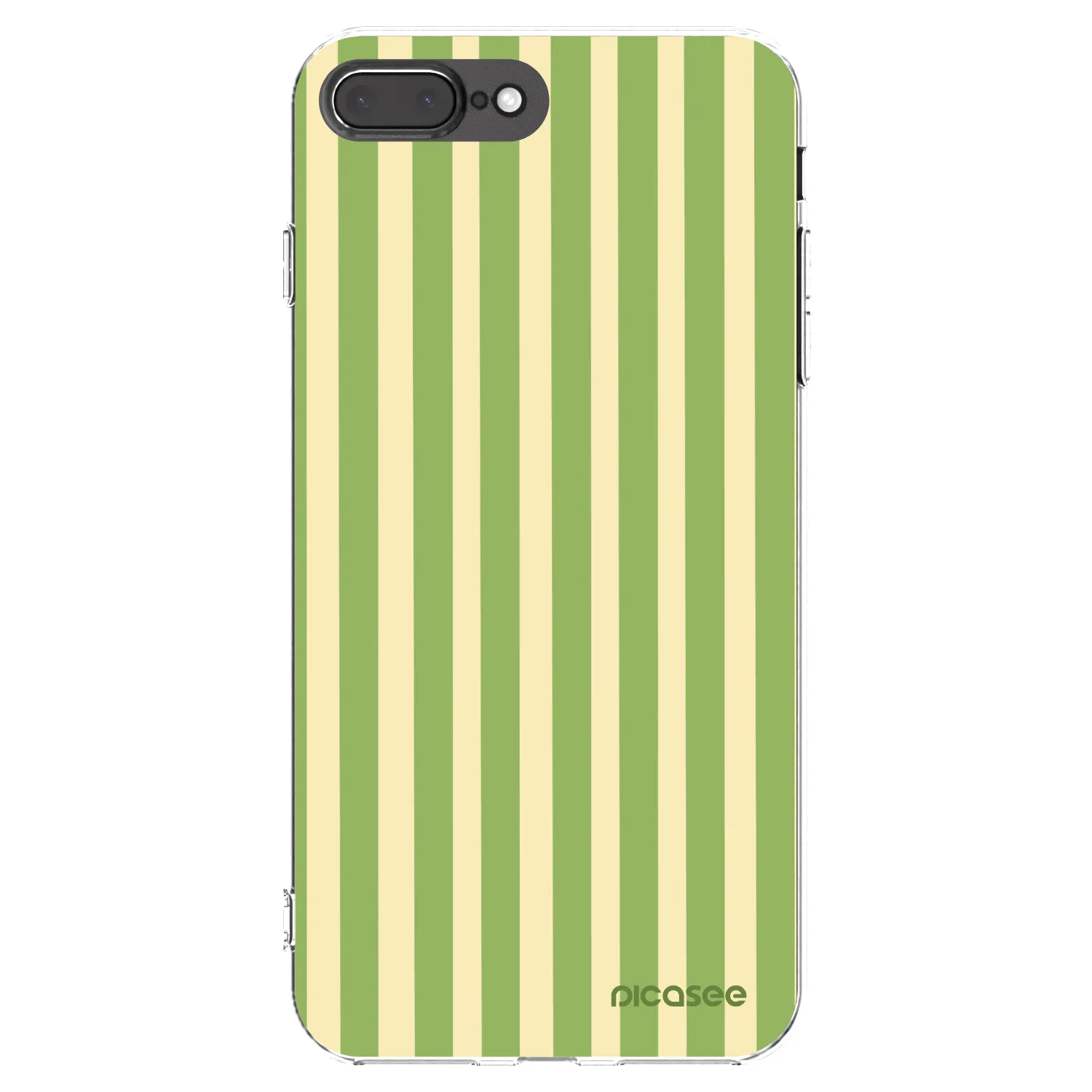 Picasee διαφανής θήκη σιλικόνης Apple iPhone 7 Plus - Lines Matcha