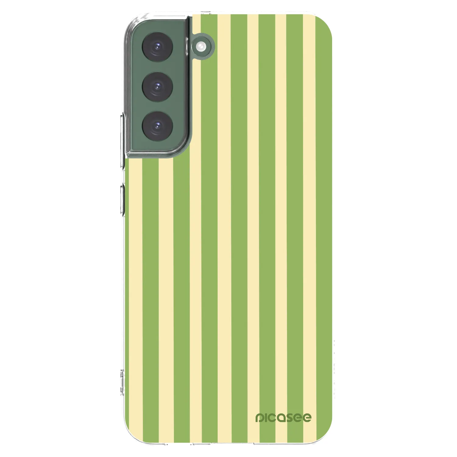 Picasee διαφανής θήκη σιλικόνης Samsung Galaxy S22+ 5G - Lines Matcha