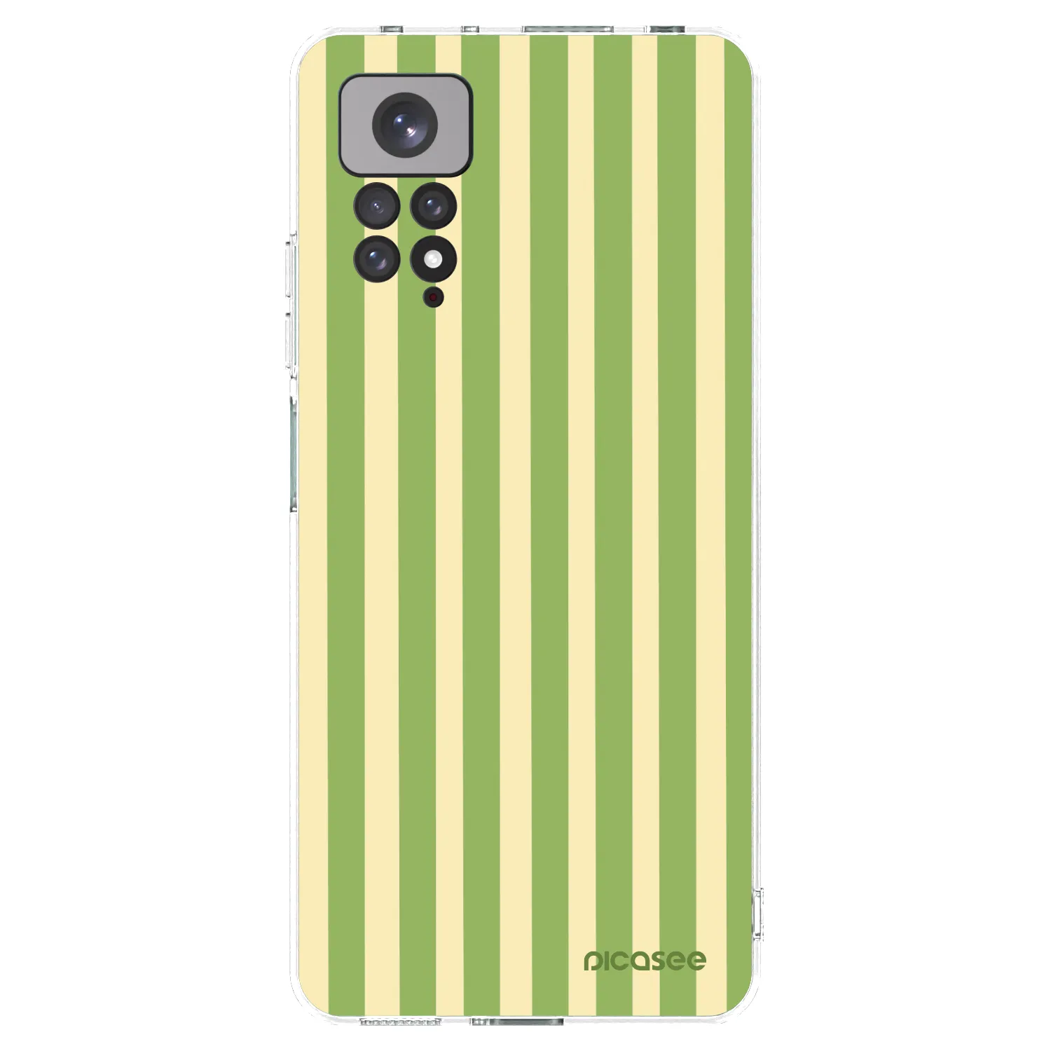 Picasee διαφανής θήκη σιλικόνης Xiaomi Redmi Note 11 - Lines Matcha