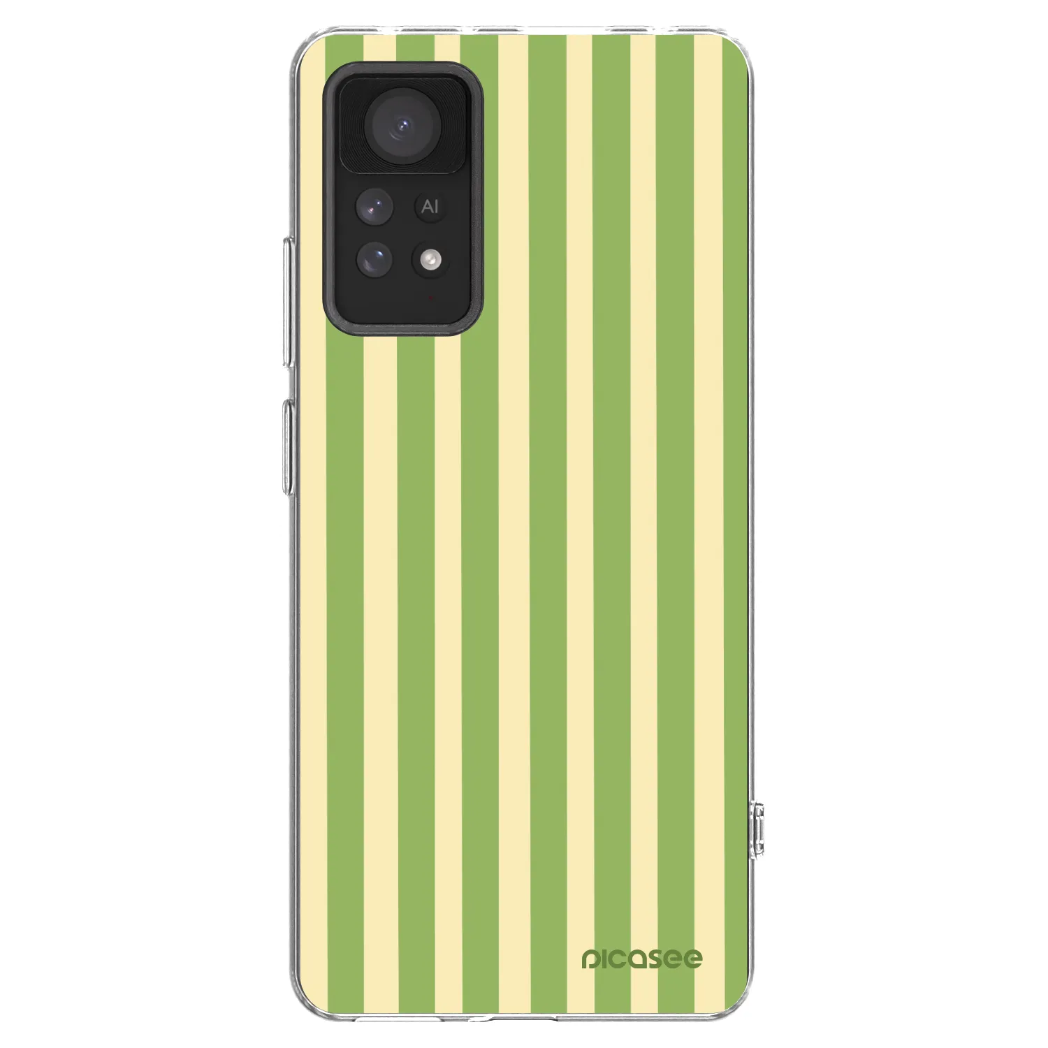 Picasee διαφανής θήκη σιλικόνης Xiaomi Redmi Note 11 Pro - Lines Matcha