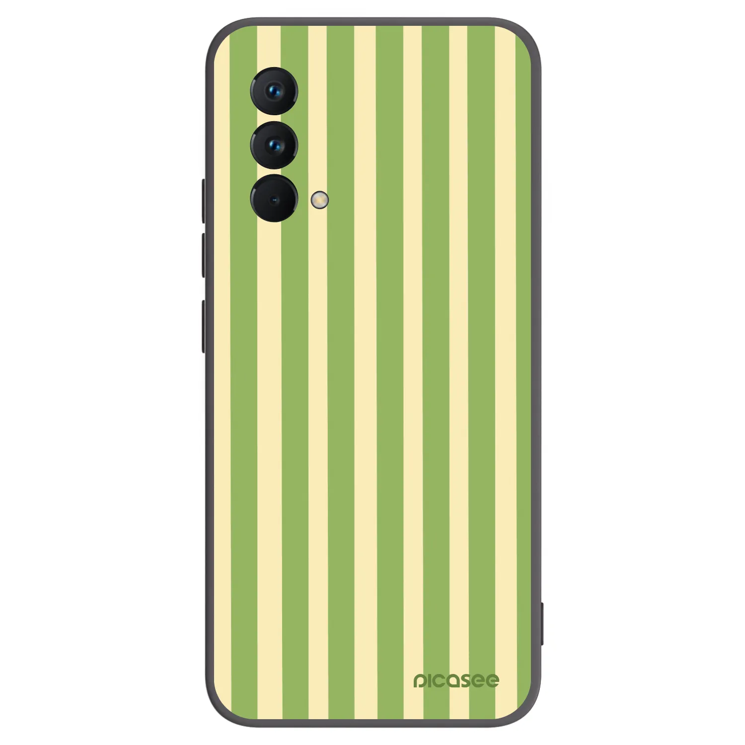 Picasee Μαύρη θήκη σιλικόνης για Realme GT Master Edition 5G - Lines Matcha