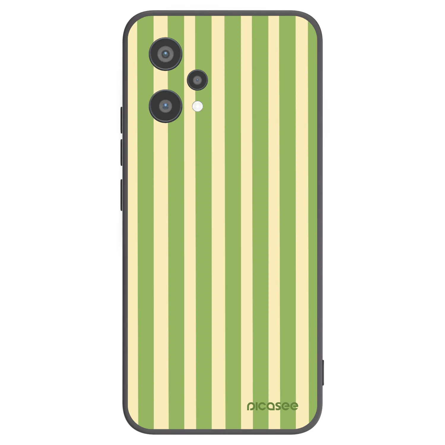 Picasee Μαύρη θήκη σιλικόνης για Realme 9 Pro 5G - Lines Matcha
