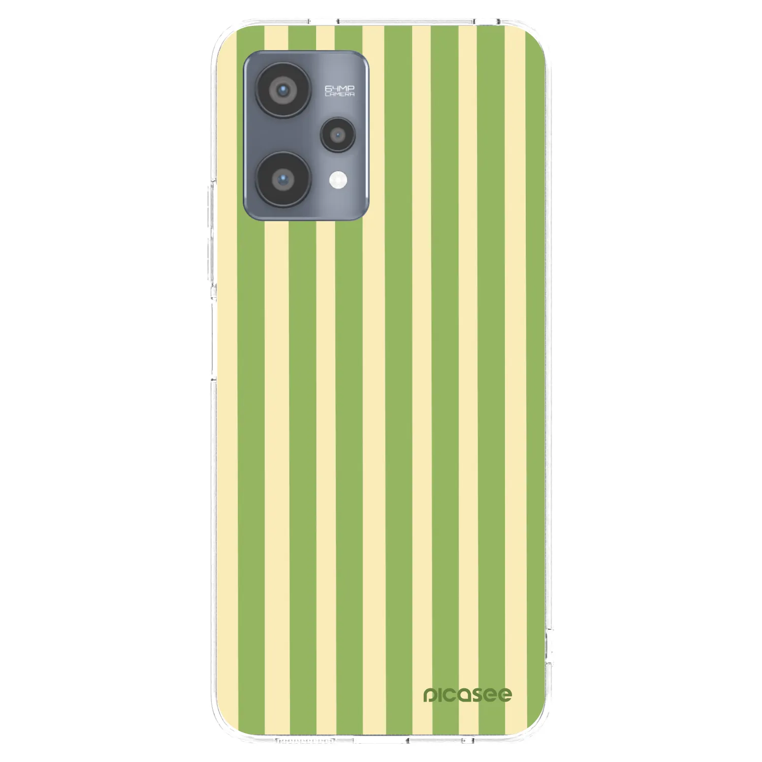 Picasee διαφανής θήκη σιλικόνης Realme 9 Pro 5G - Lines Matcha