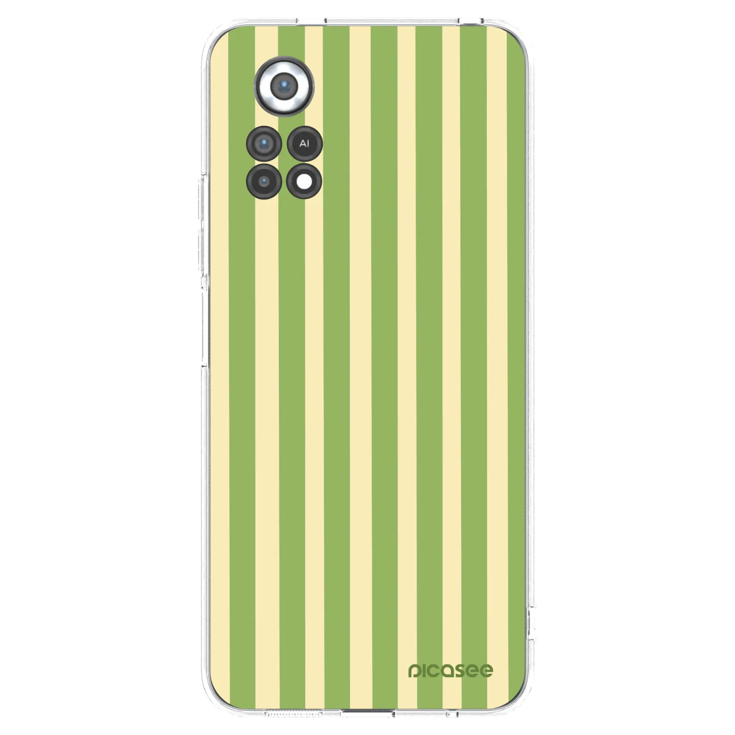 Picasee διαφανής θήκη σιλικόνης Xiaomi Poco X4 Pro 5G - Lines Matcha