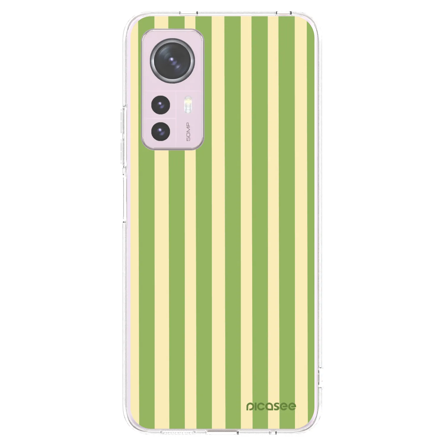 Picasee διαφανής θήκη σιλικόνης Xiaomi 12 - Lines Matcha