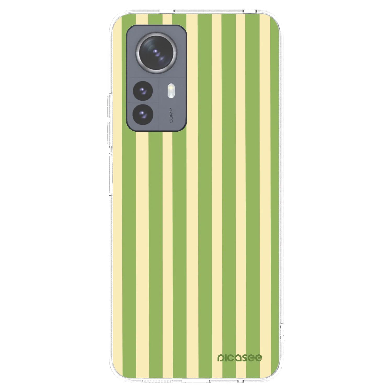 Picasee διαφανής θήκη σιλικόνης Xiaomi 12 Pro - Lines Matcha