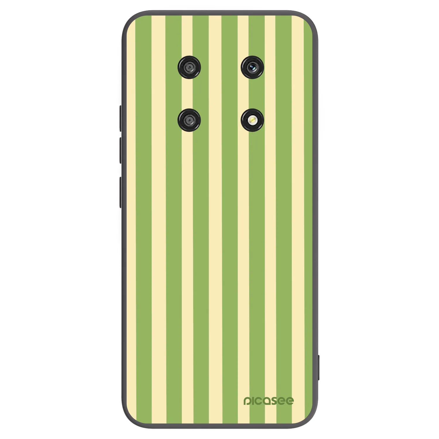 Picasee Μαύρη θήκη σιλικόνης για Honor Magic4 Lite 5G - Lines Matcha