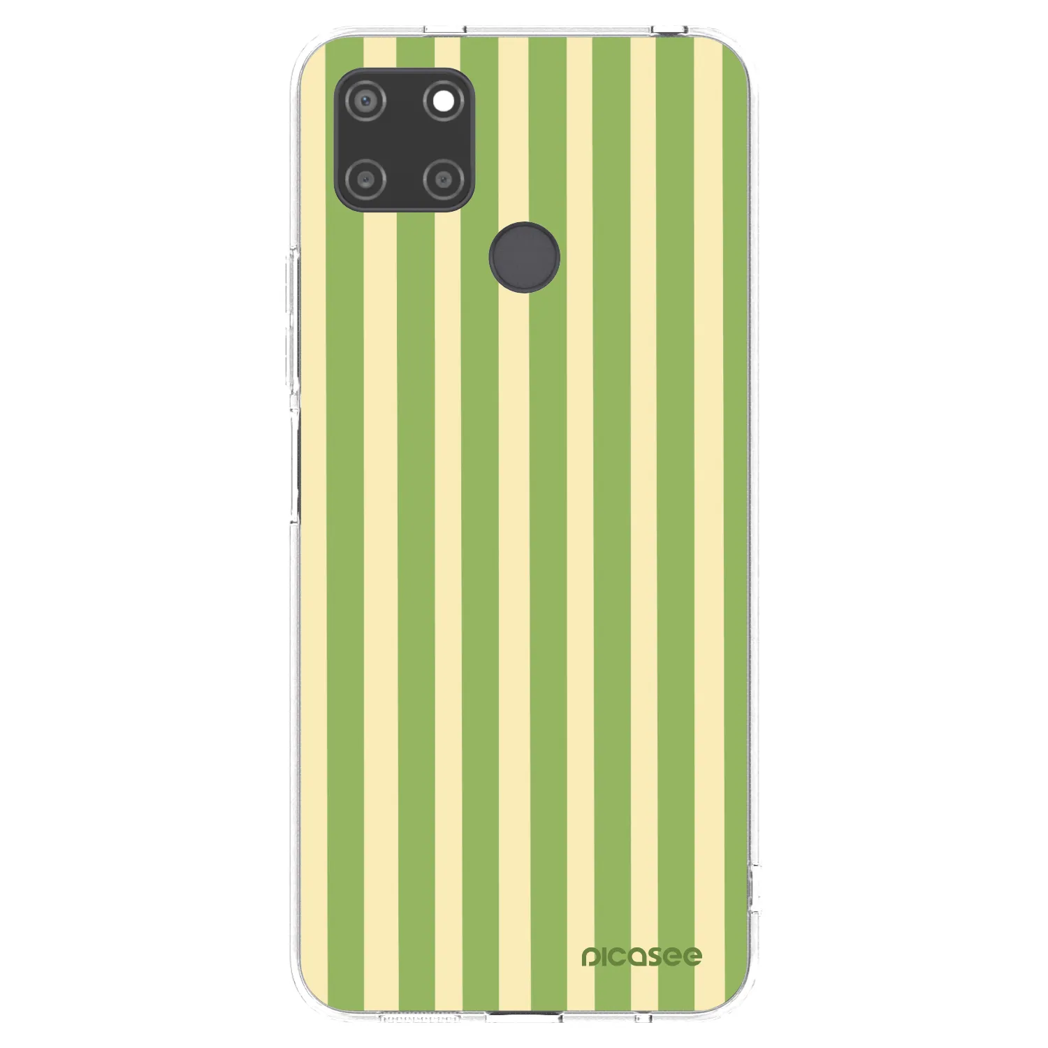 Picasee διαφανής θήκη σιλικόνης Realme C21Y - Lines Matcha