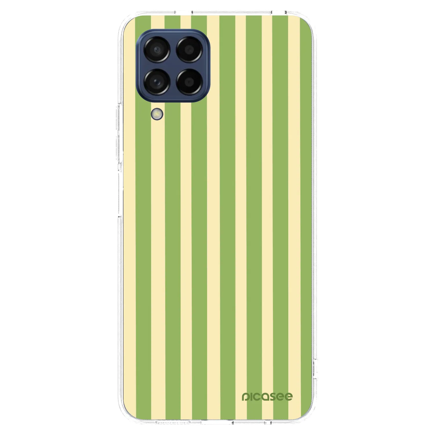 Picasee διαφανής θήκη σιλικόνης Samsung Galaxy M53 5G - Lines Matcha