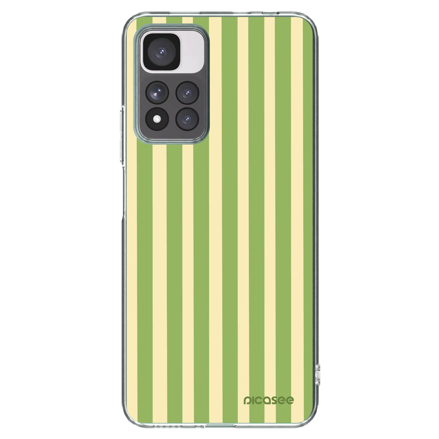 Picasee διαφανής θήκη σιλικόνης Xiaomi Redmi Note 11 Pro+ 5G - Lines Matcha
