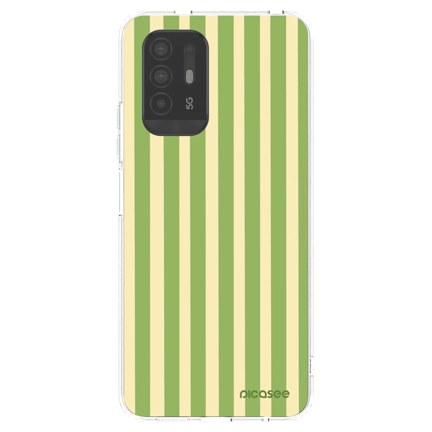 Picasee διαφανής θήκη σιλικόνης OPPO A94 5G - Lines Matcha