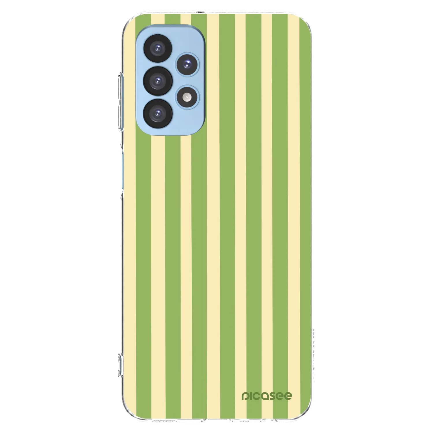 Picasee διαφανής θήκη σιλικόνης Samsung Galaxy A23 A235F 4G - Lines Matcha