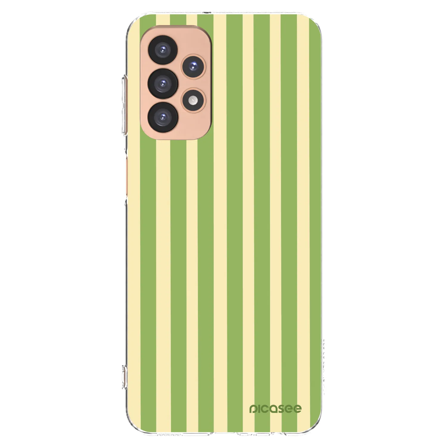 Picasee διαφανής θήκη σιλικόνης Samsung Galaxy A23 A236B 5G - Lines Matcha