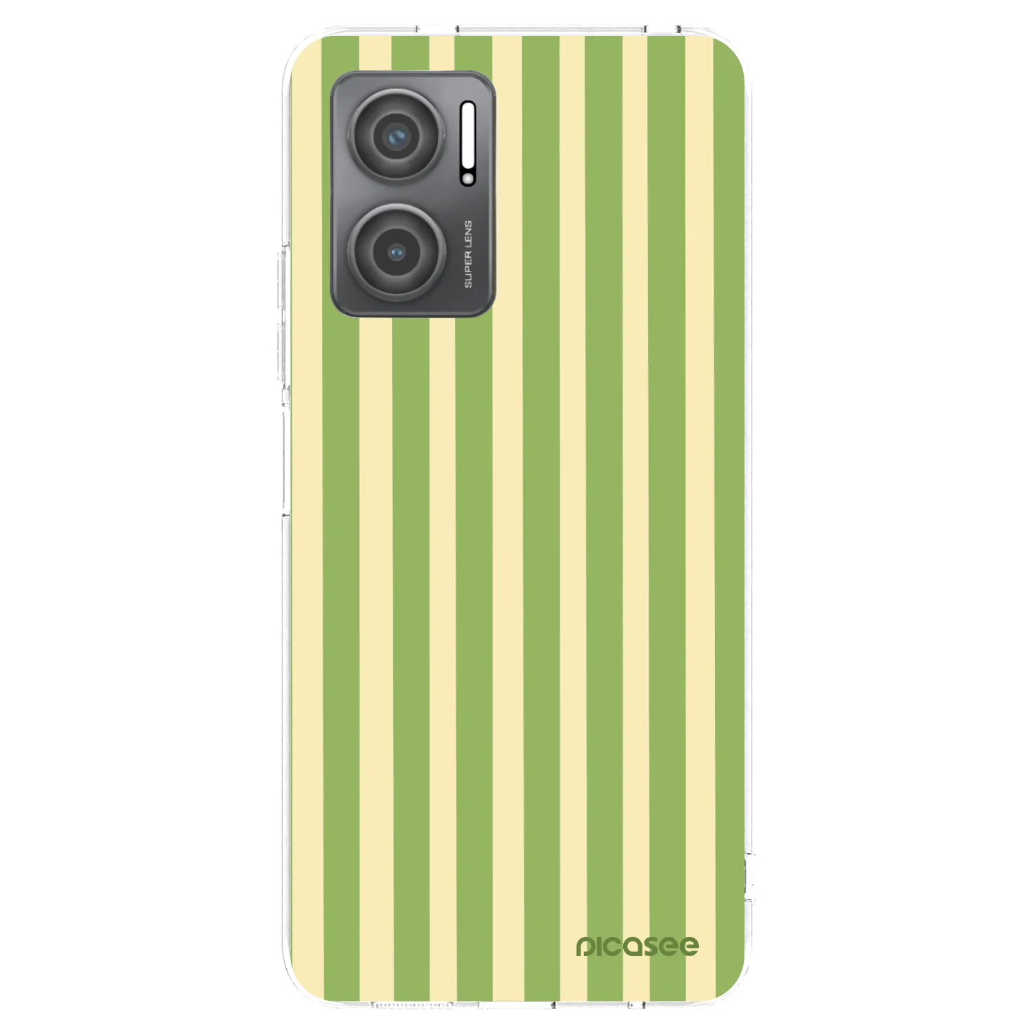 Picasee διαφανής θήκη σιλικόνης Xiaomi Redmi 10 5G - Lines Matcha
