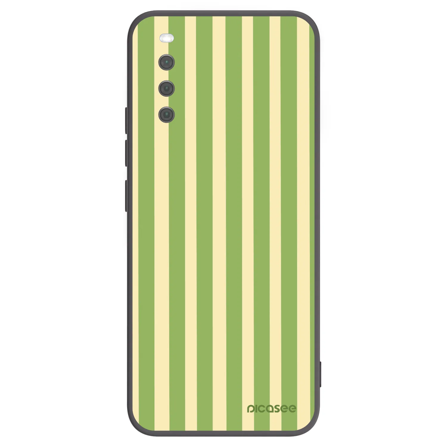Picasee Μαύρη θήκη σιλικόνης για Sony Xperia 10 III - Lines Matcha
