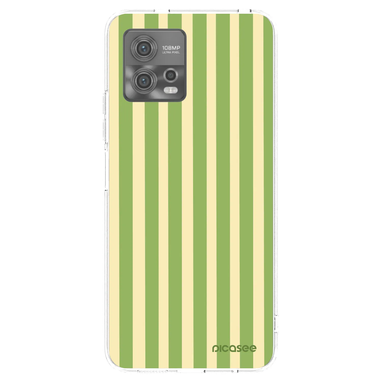 Picasee διαφανής θήκη σιλικόνης Motorola Moto G72 - Lines Matcha