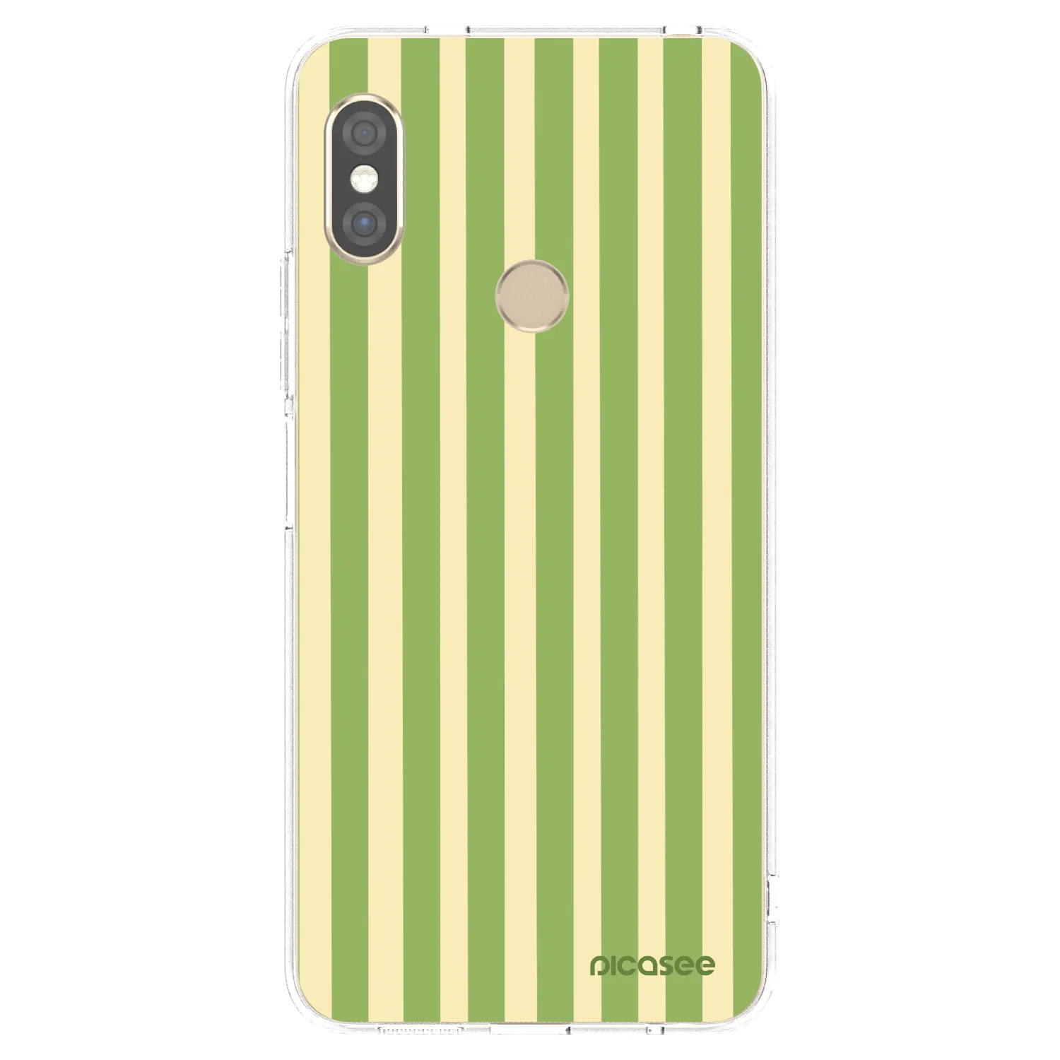 Picasee διαφανής θήκη σιλικόνης Xiaomi Redmi Note 5 Global - Lines Matcha