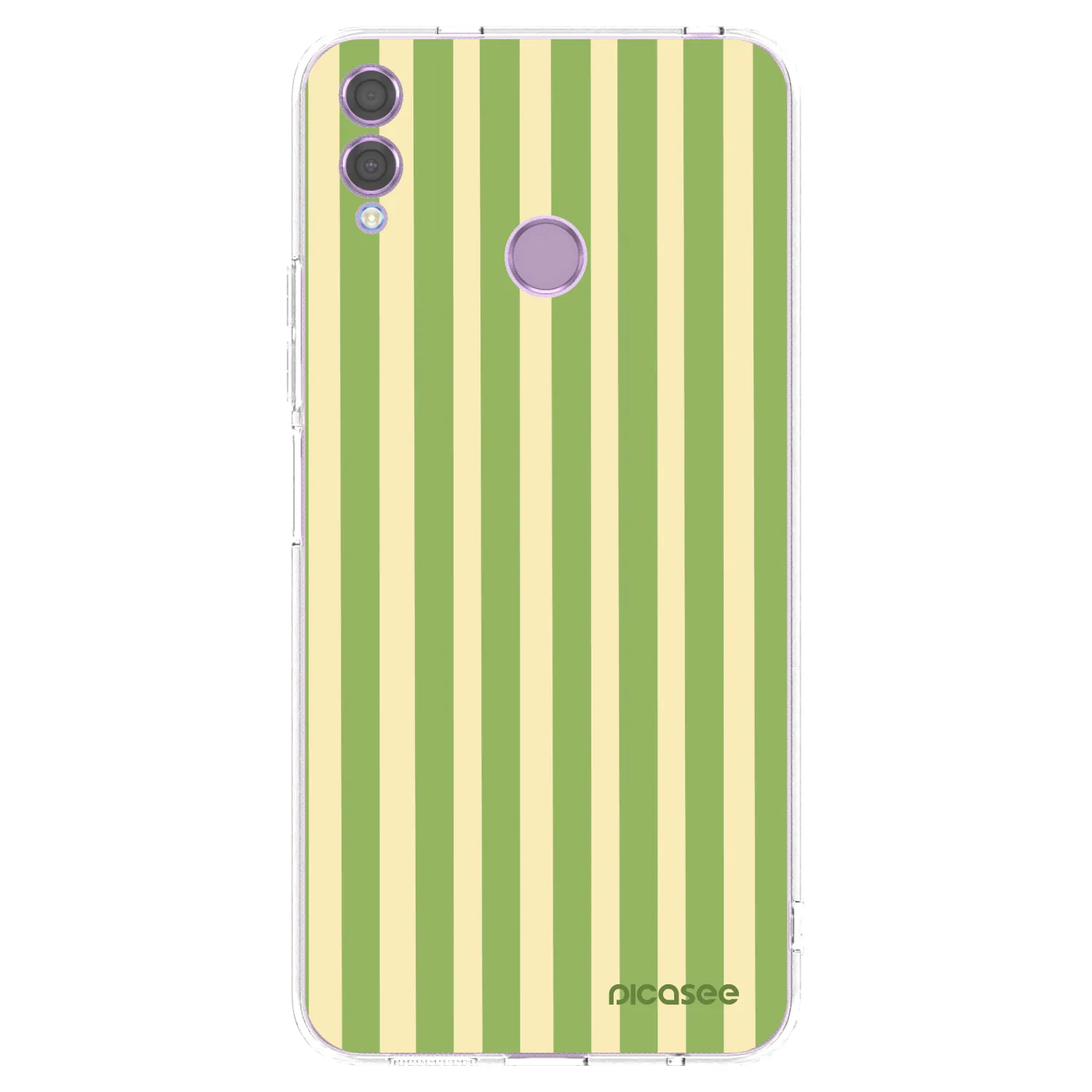 Picasee διαφανής θήκη σιλικόνης Honor 8X - Lines Matcha