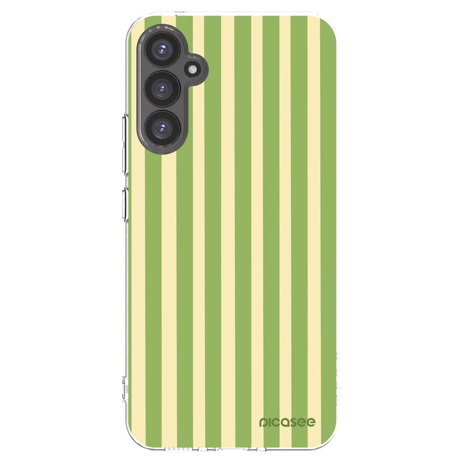 Picasee διαφανής θήκη σιλικόνης Samsung Galaxy A34 5G A346B - Lines Matcha
