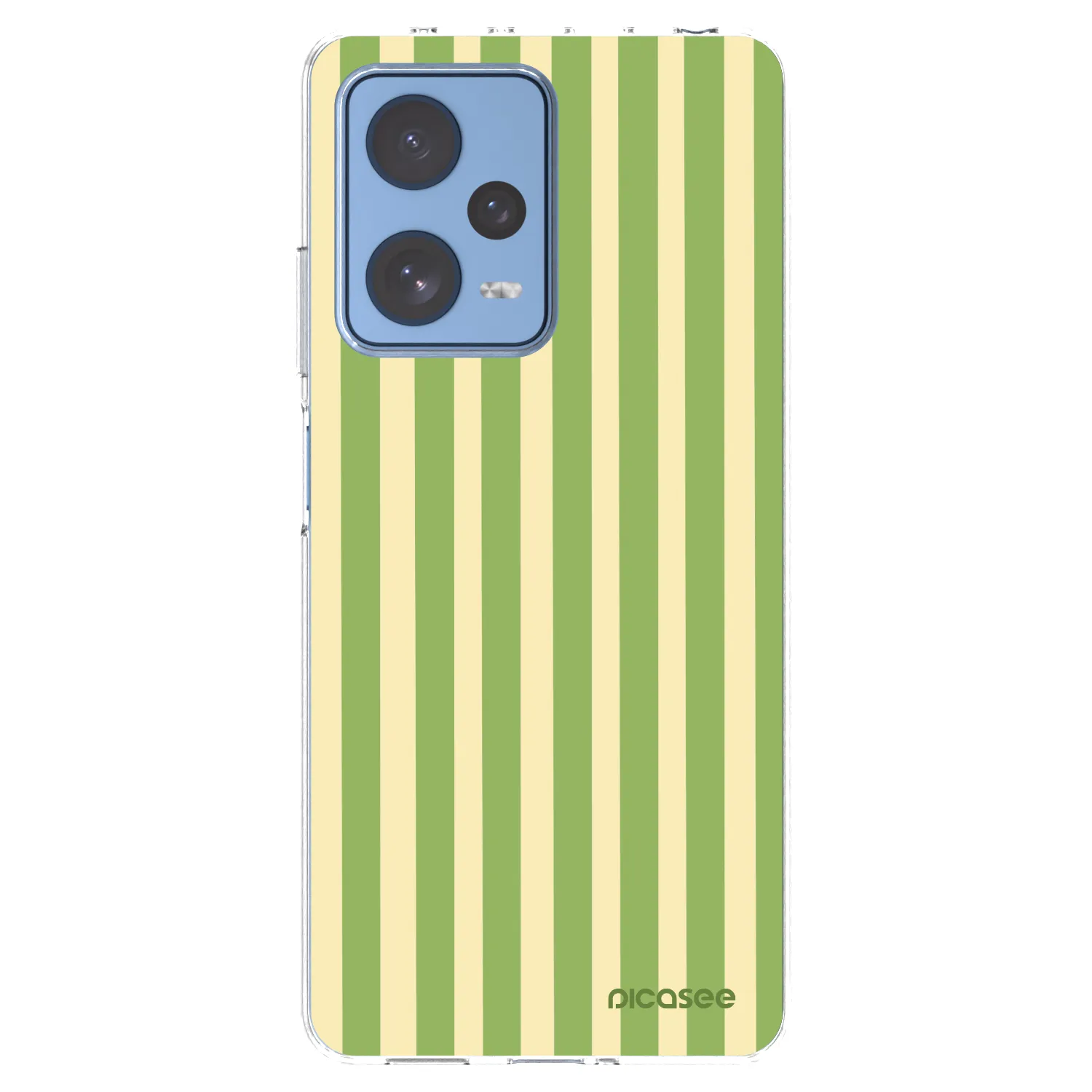 Picasee διαφανής θήκη σιλικόνης Xiaomi Redmi Note 12 Pro 5G - Lines Matcha
