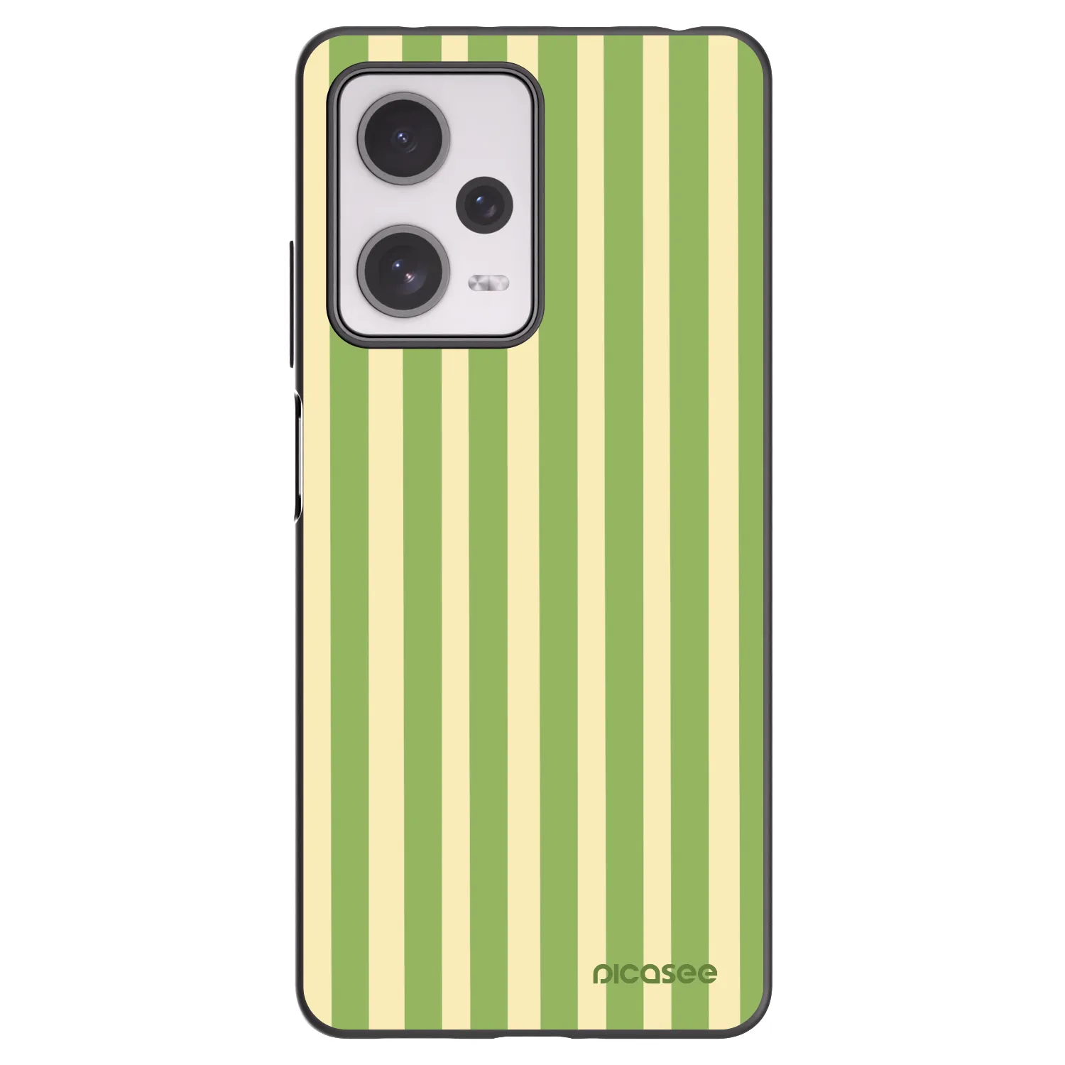 Picasee Μαύρη θήκη σιλικόνης για Xiaomi Redmi Note 12 Pro+ 5G - Lines Matcha