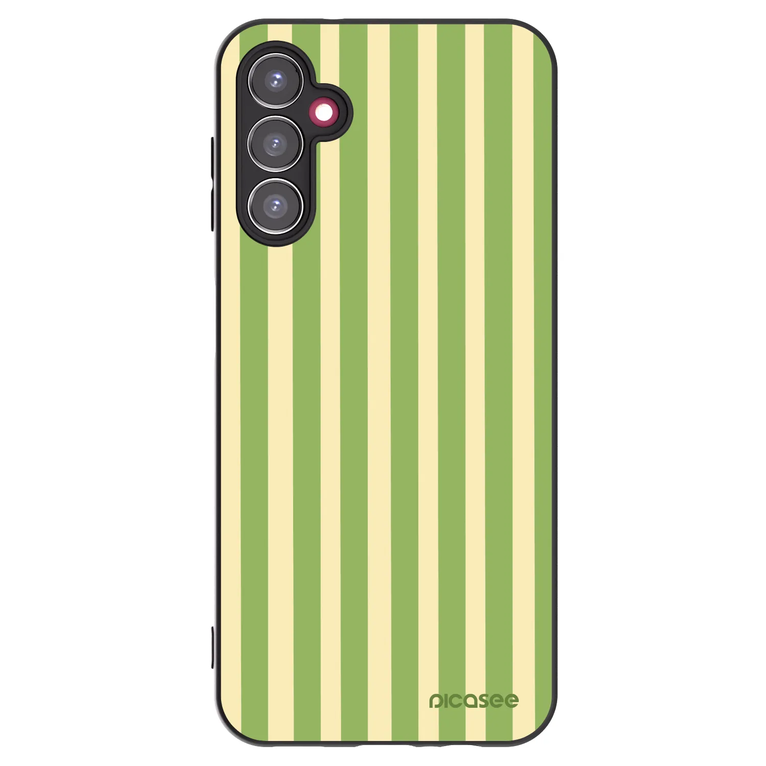 Picasee Μαύρη θήκη σιλικόνης για Samsung Galaxy A14 5G A146P - Lines Matcha