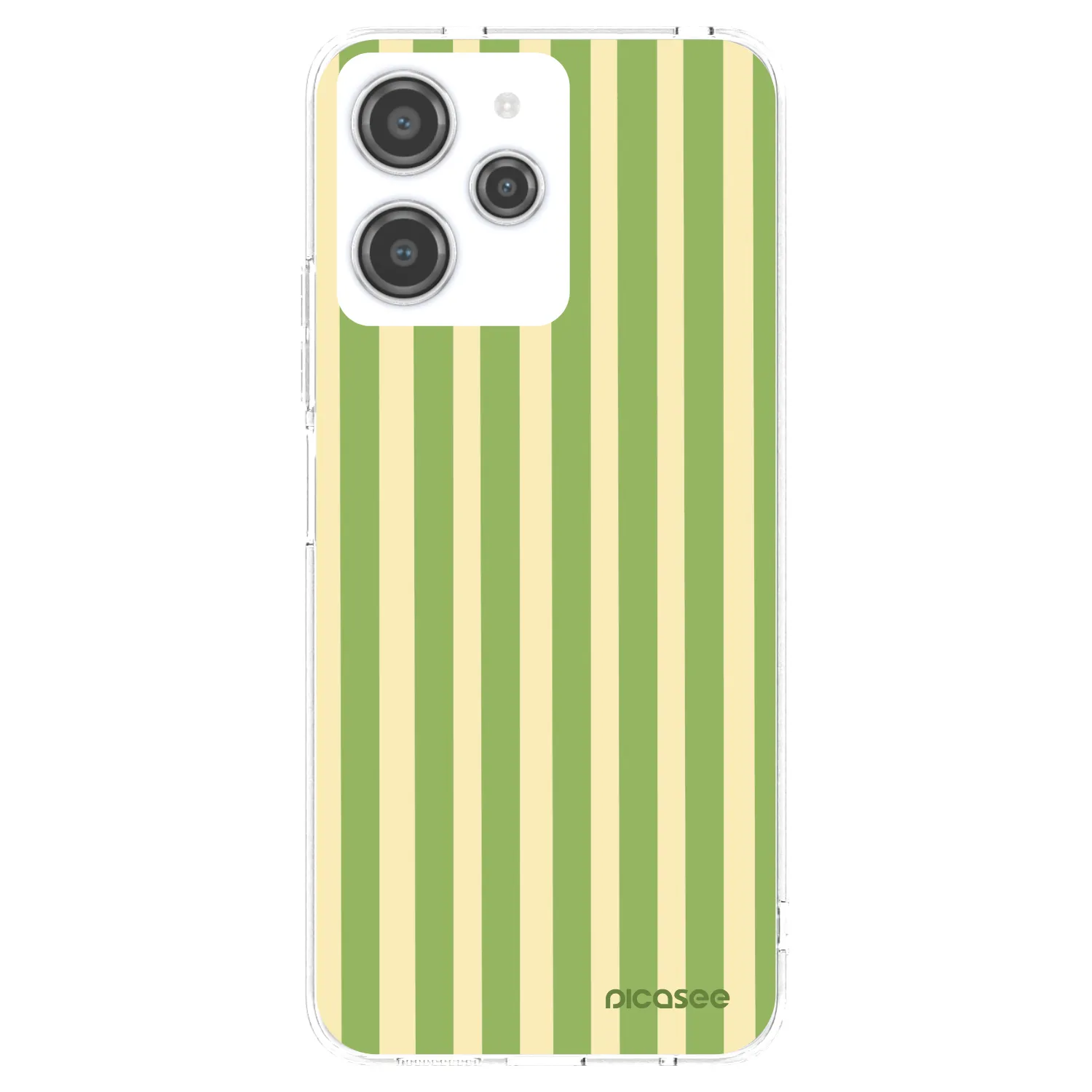Picasee διαφανής θήκη σιλικόνης Xiaomi Redmi 12 4G - Lines Matcha