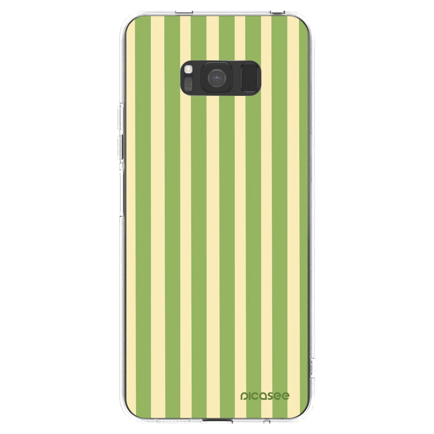 Picasee διαφανής θήκη σιλικόνης Samsung Galaxy S8 G950F - Lines Matcha