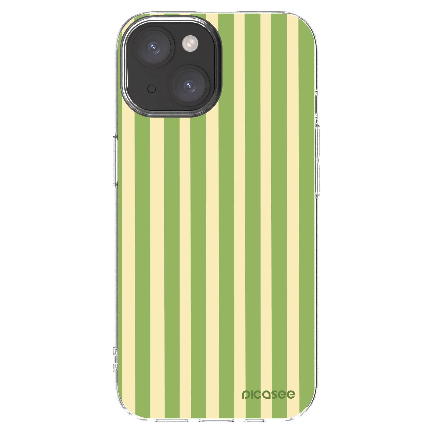 Picasee διαφανής θήκη σιλικόνης Apple iPhone 15 - Lines Matcha