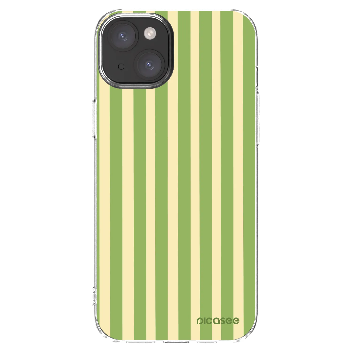 Picasee διαφανής θήκη σιλικόνης Apple iPhone 15 Plus - Lines Matcha