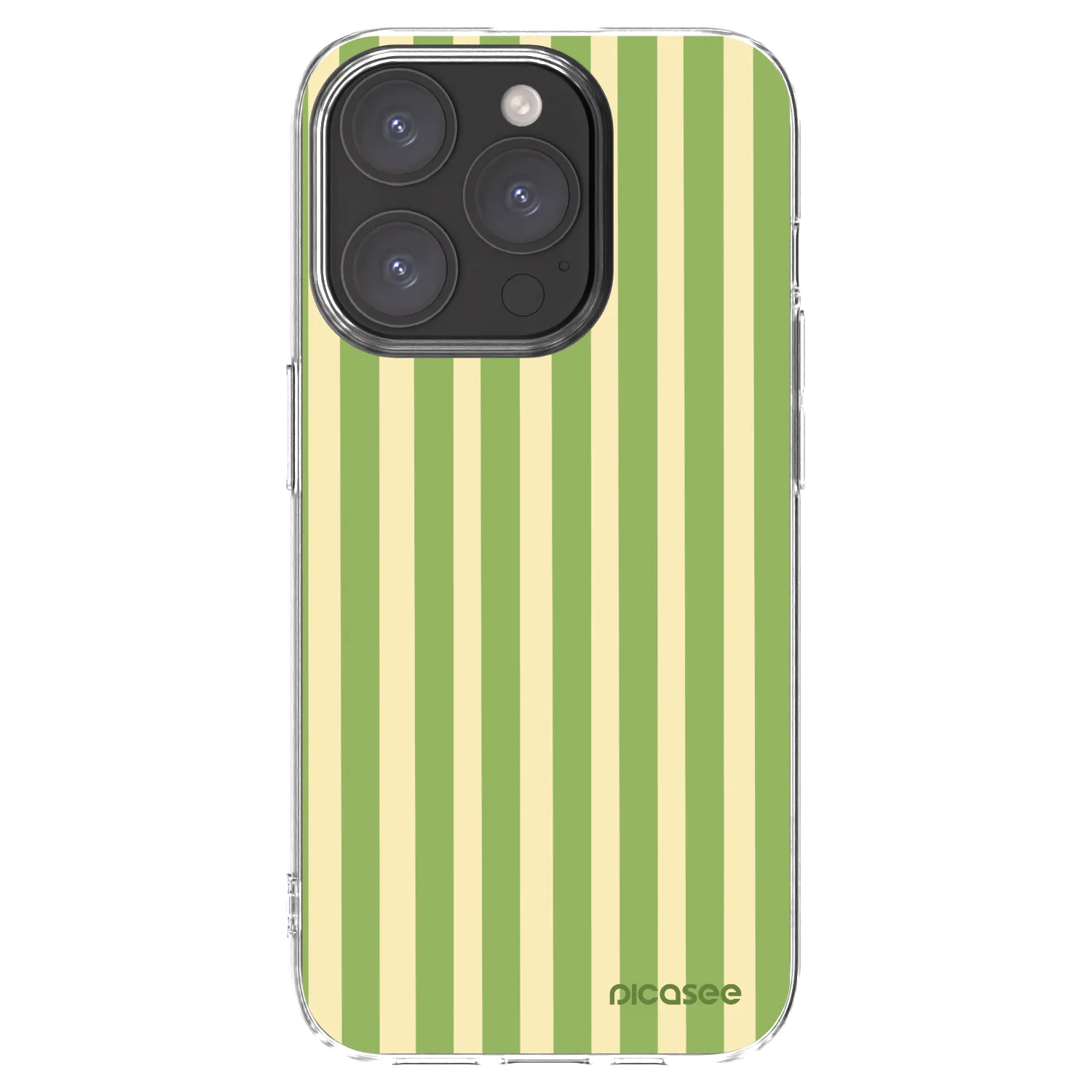 Picasee διαφανής θήκη σιλικόνης Apple iPhone 15 Pro - Lines Matcha